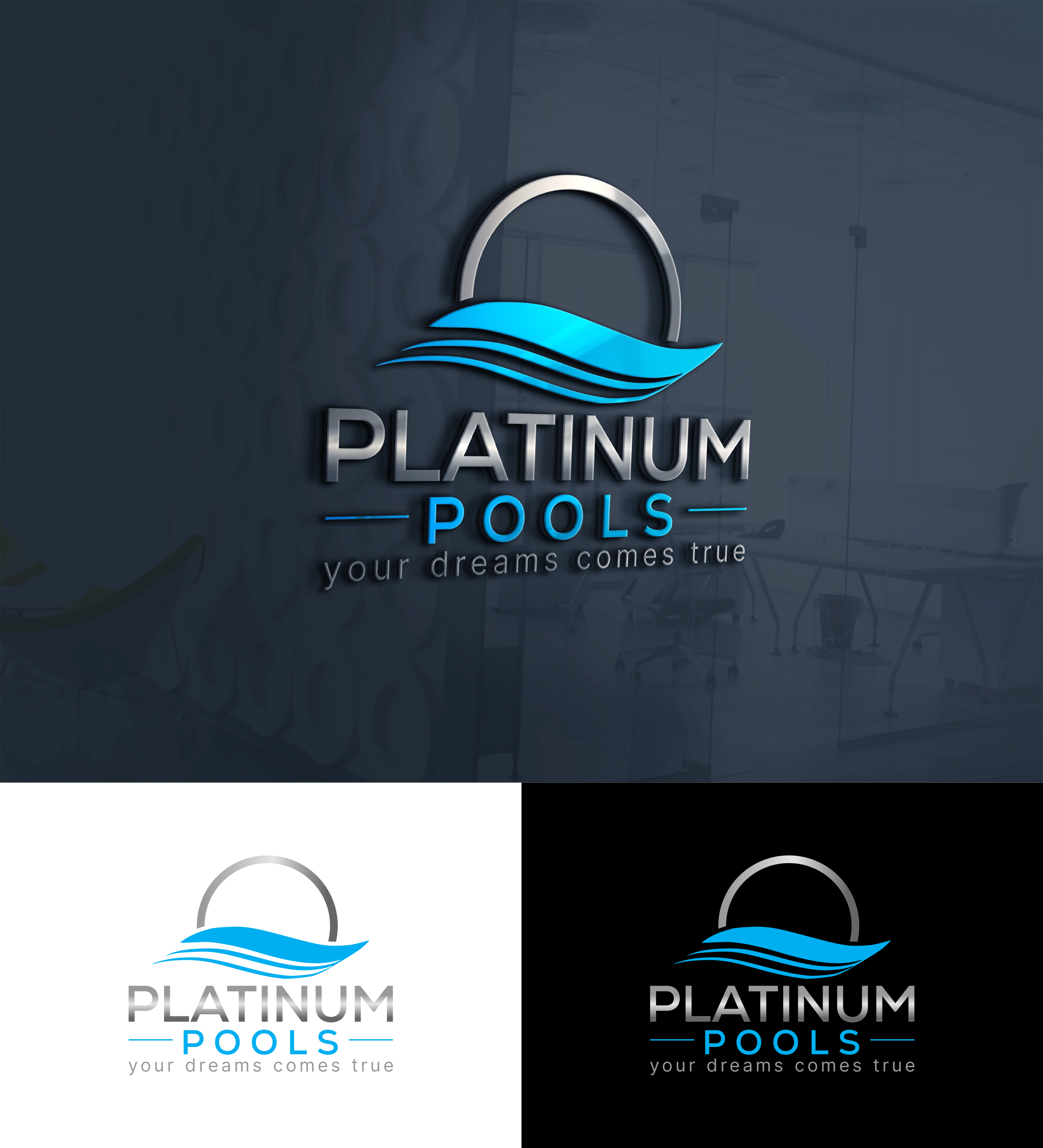 Logo Design by DesigNooox for PLATINUMPOOLS | Design #36247923