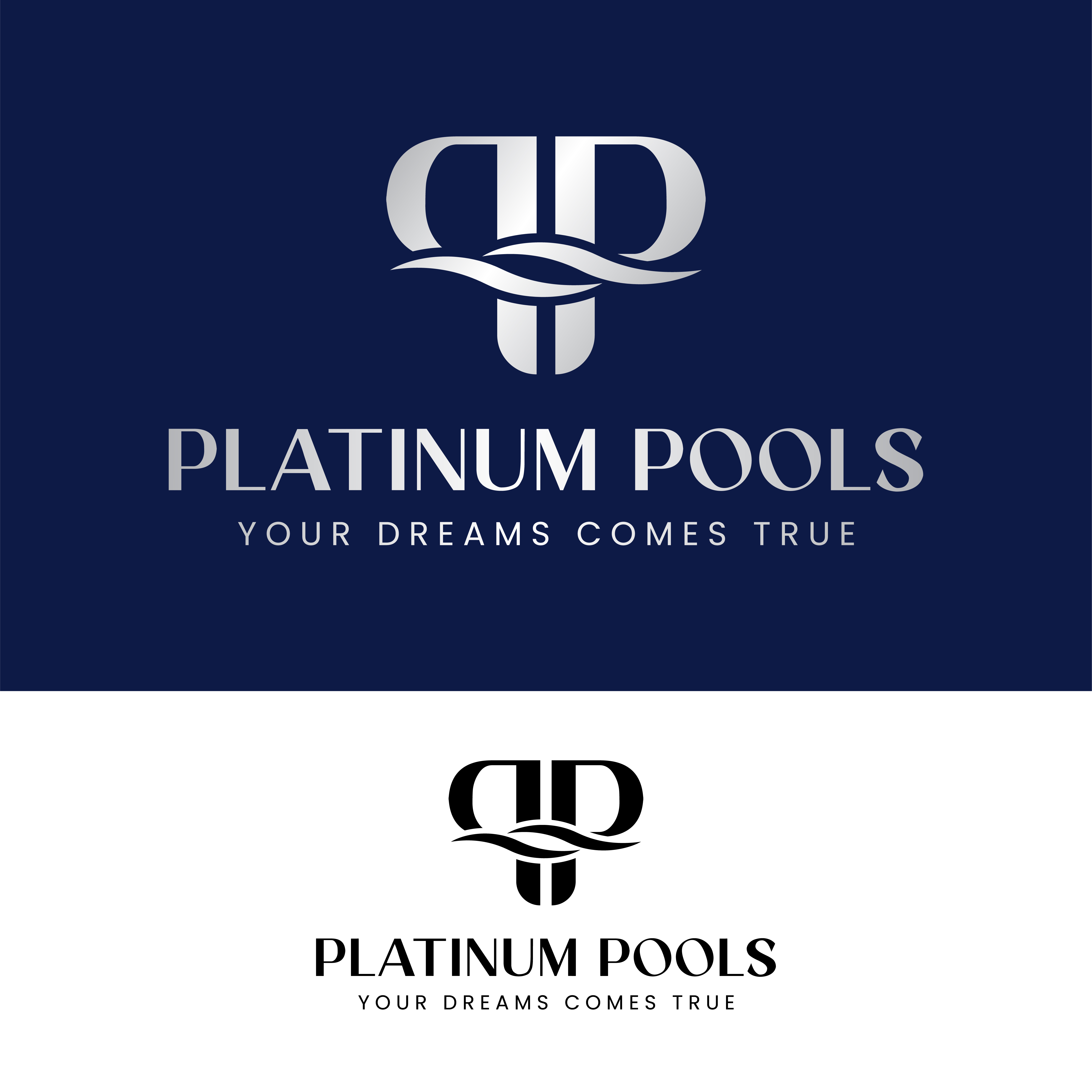 Logo Design by John Mark Arts for PLATINUMPOOLS | Design #36252352