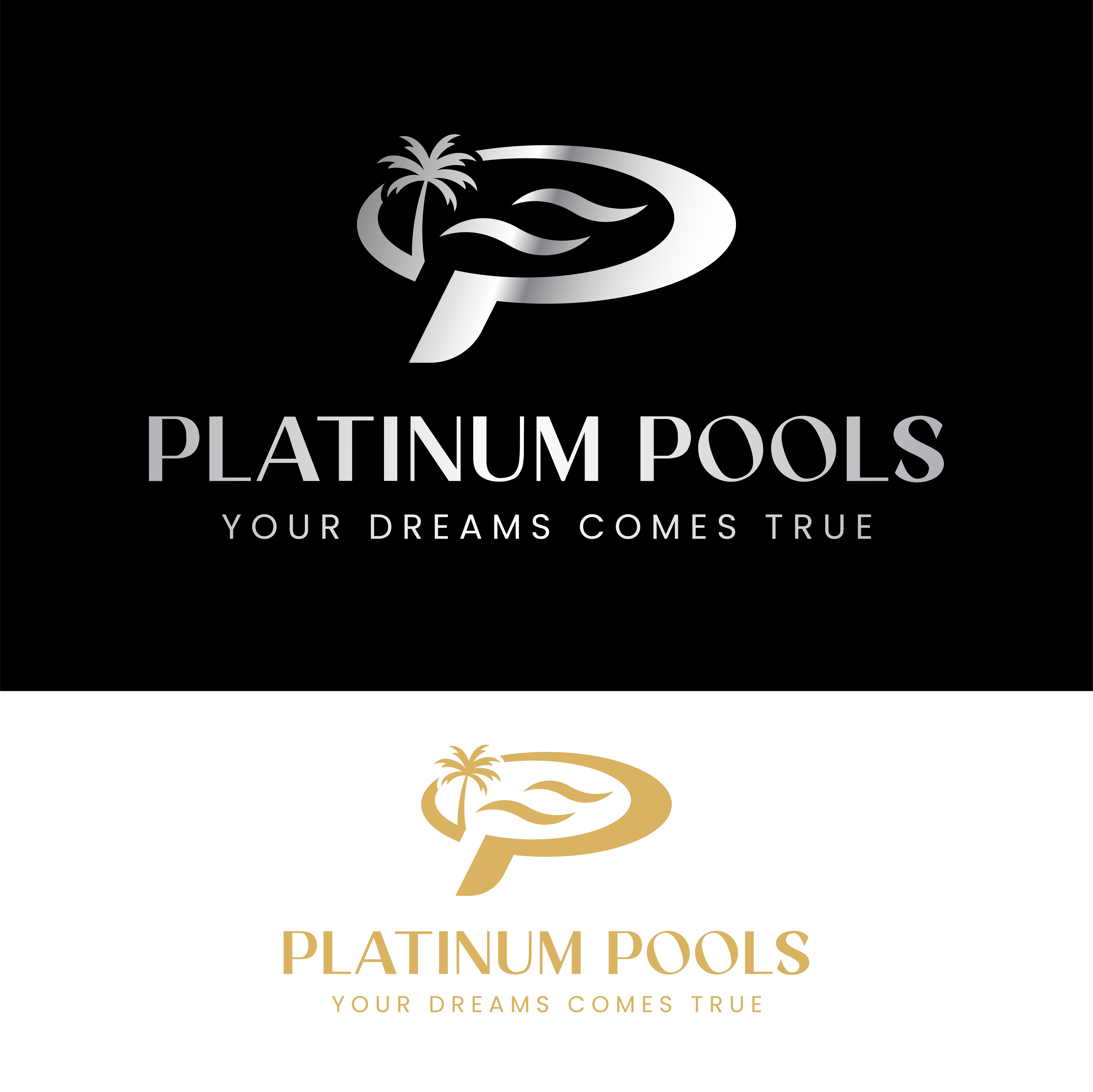 Logo Design by John Mark Arts for PLATINUMPOOLS | Design #36252426