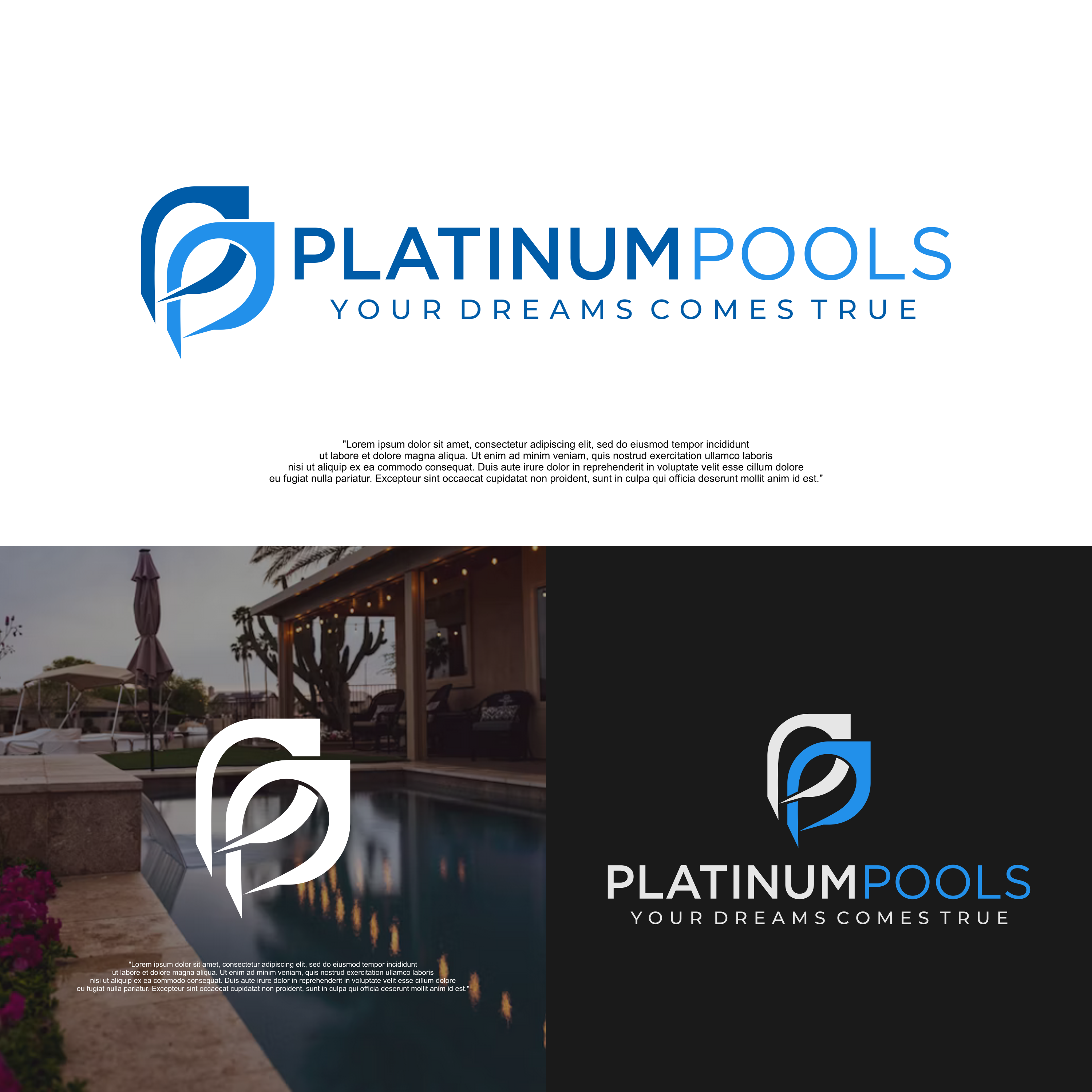 Logo Design by arillingga for PLATINUMPOOLS | Design #36247656