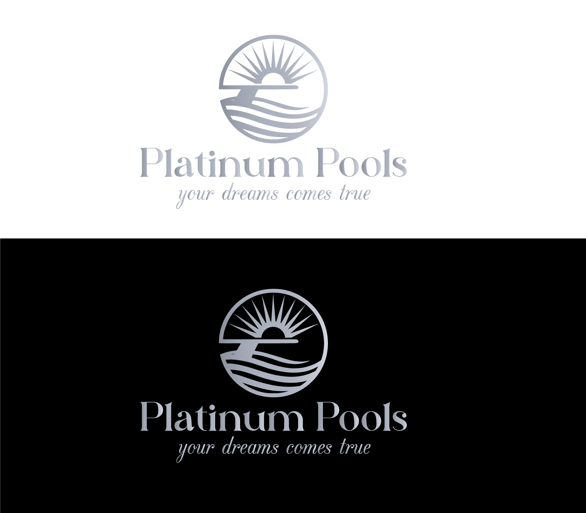 Logo-Design von expert102 für PLATINUMPOOLS | Design #36251922