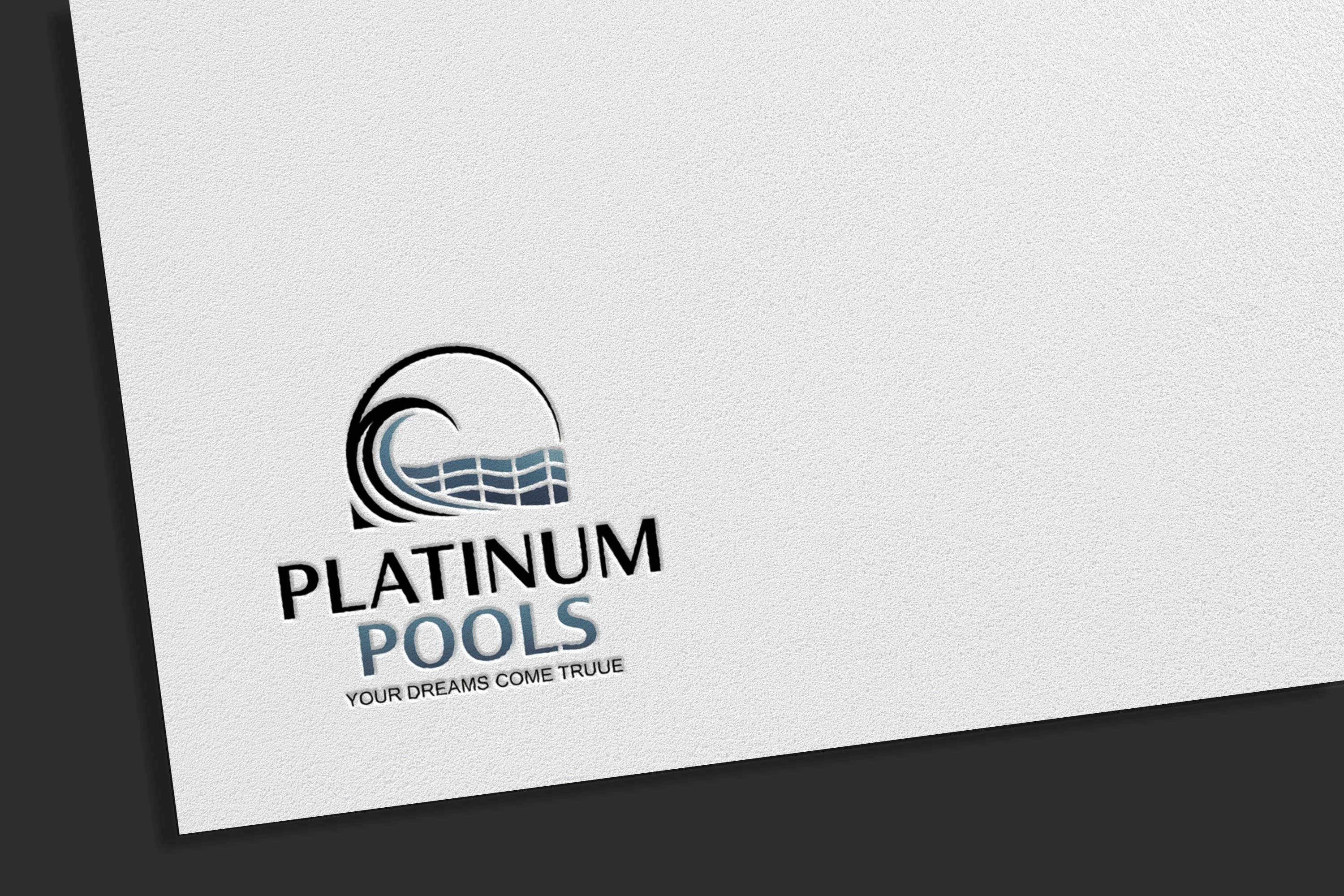 Logo Design by Olivia Marie Smith for PLATINUMPOOLS | Design #36248751