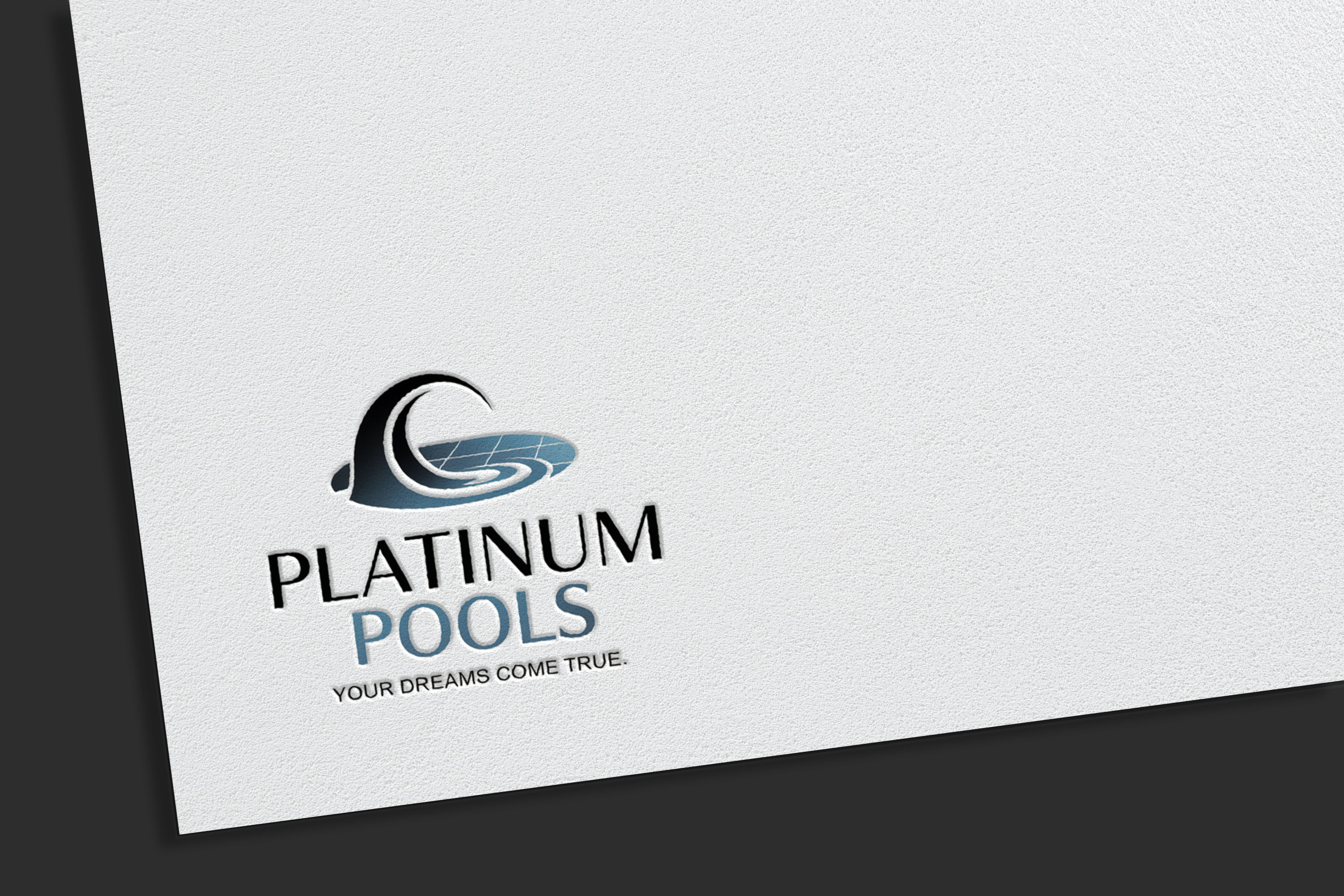Logo Design by Olivia Marie Smith for PLATINUMPOOLS | Design #36248752