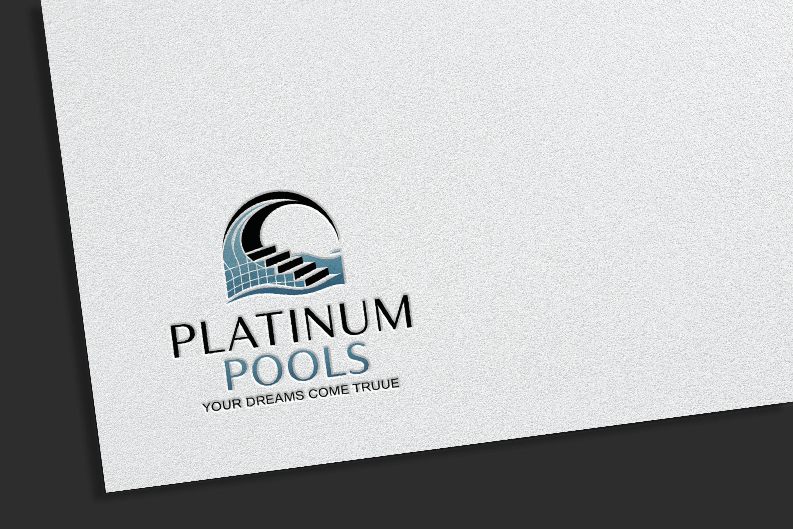 Logo Design by Olivia Marie Smith for PLATINUMPOOLS | Design #36248755