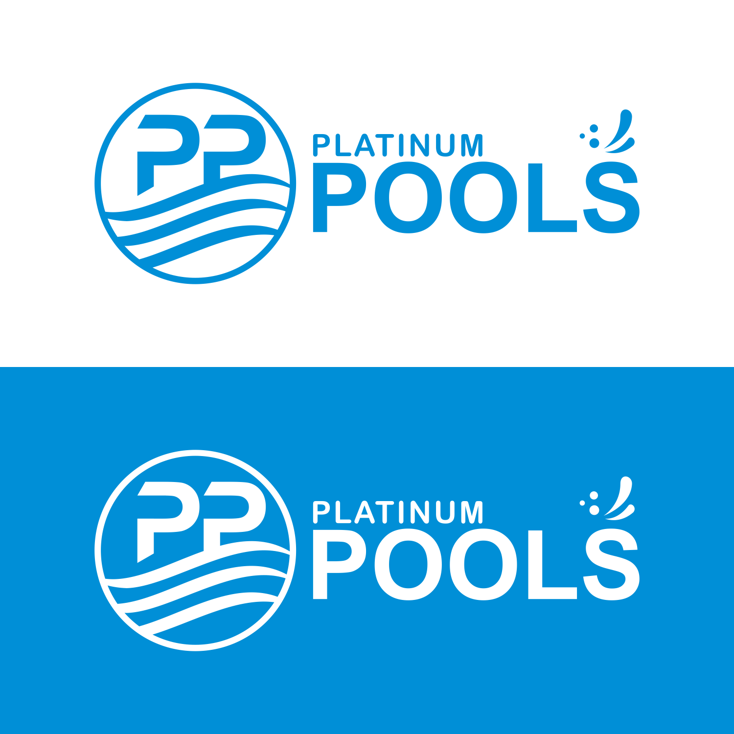 Logo Design by Bakoh for PLATINUMPOOLS | Design #36252381