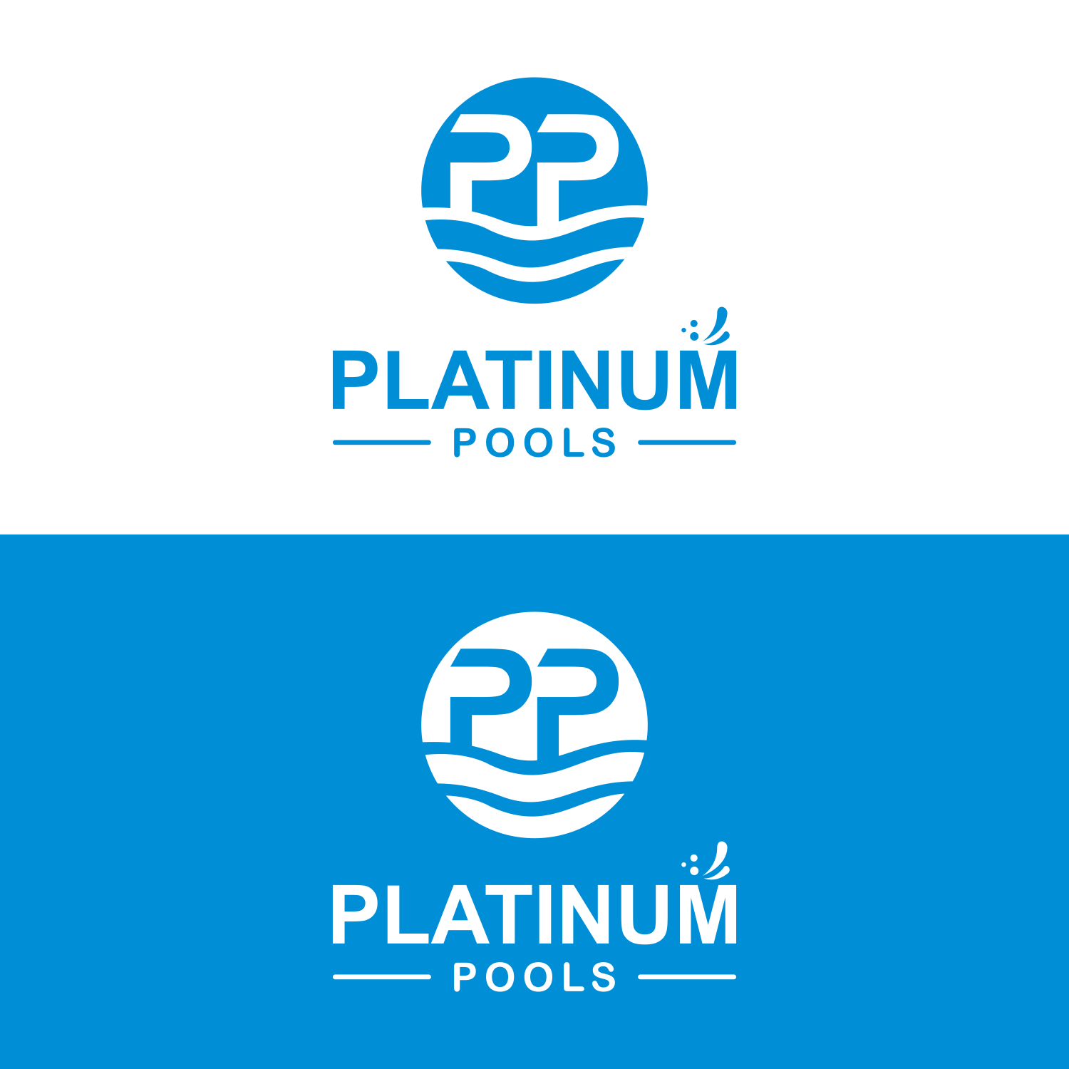 Logo-Design von Bakoh für PLATINUMPOOLS | Design #36252384