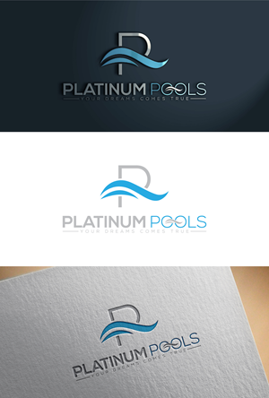 High-End Pool Company Logo Design ( PLATINUMPOOLS )