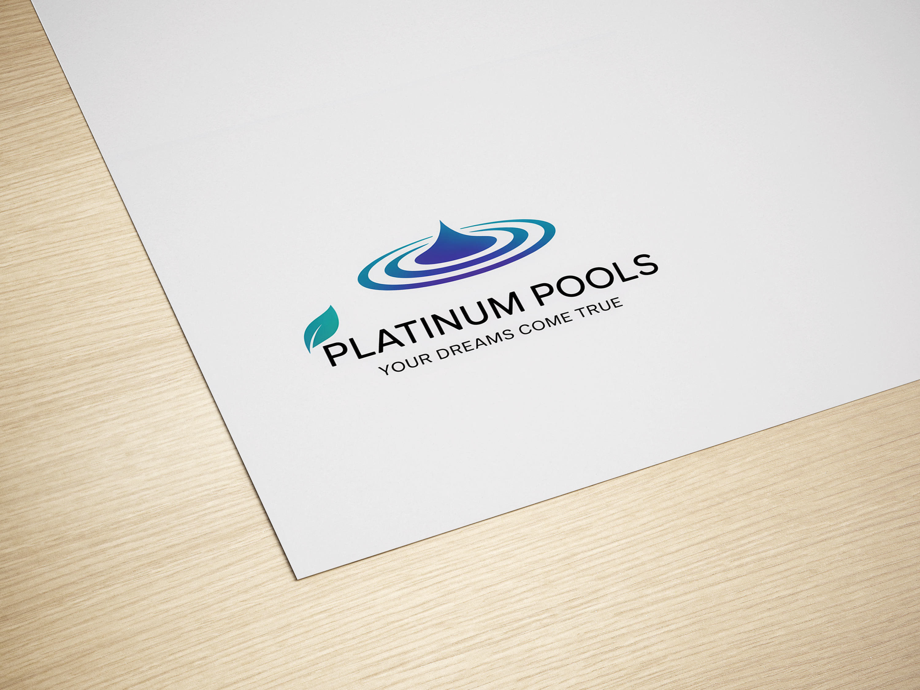 Logo-Design von Zoe Designs für PLATINUMPOOLS | Design #36255382