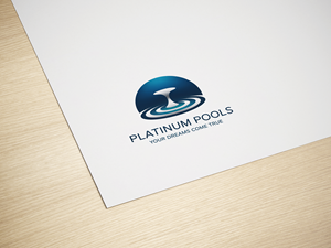 Logo Design by Zoe Designs for PLATINUMPOOLS | Design: #36255385