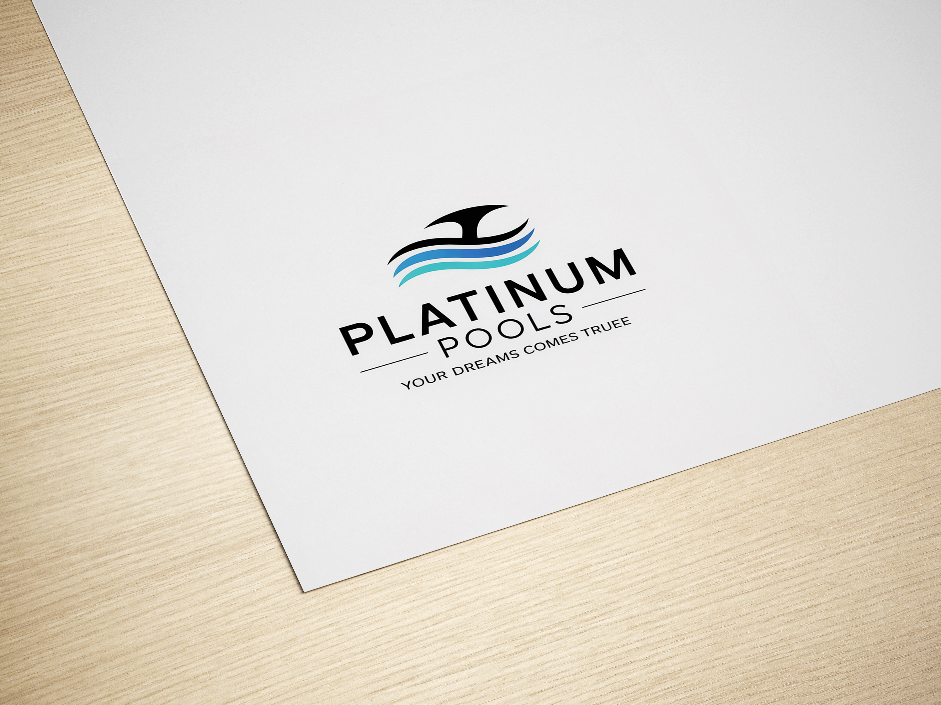 Logo Design by Zoe Designs for PLATINUMPOOLS | Design #36255386