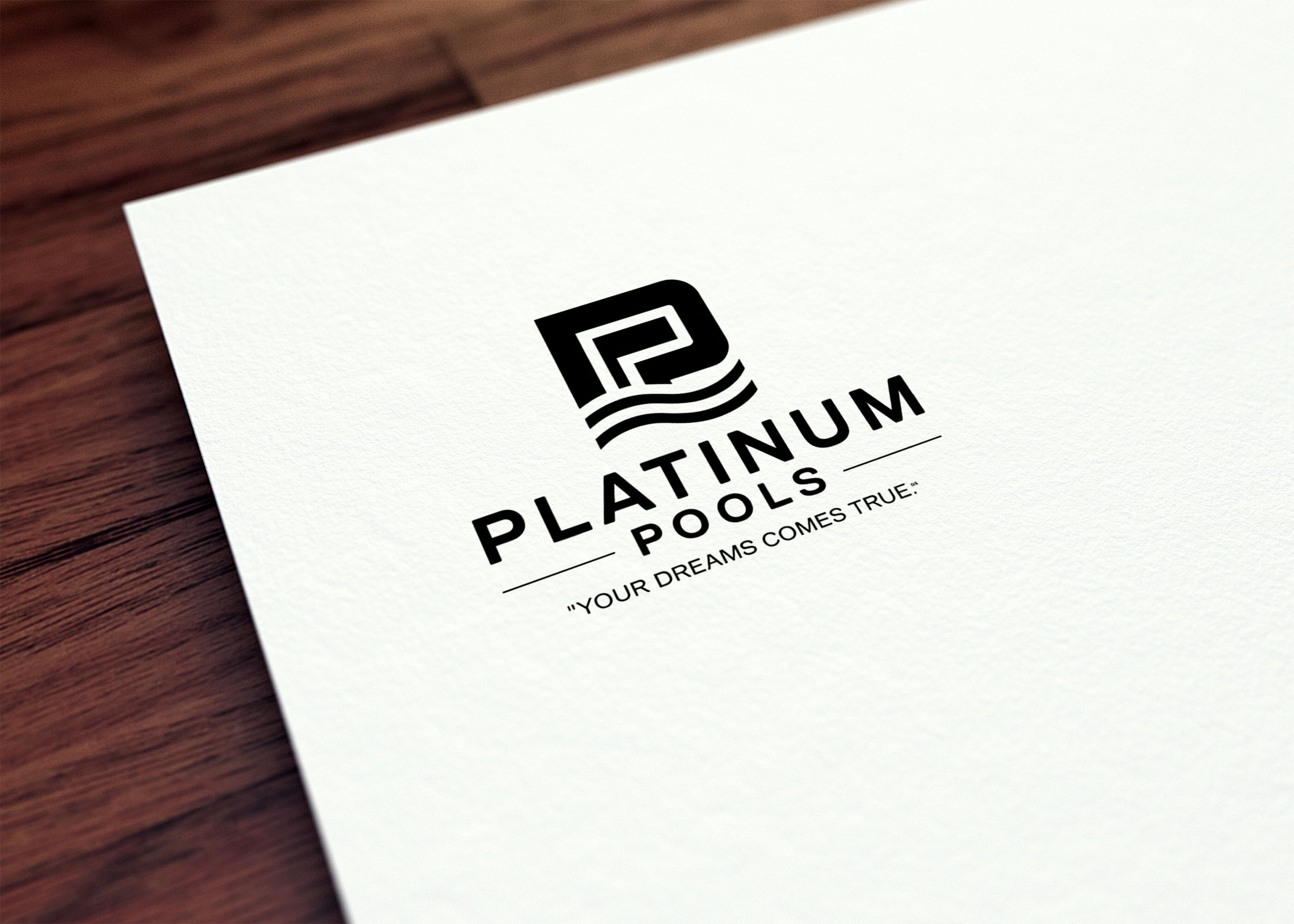 Diseño de Logo por Being  Designer para PLATINUMPOOLS | Diseño #36248763