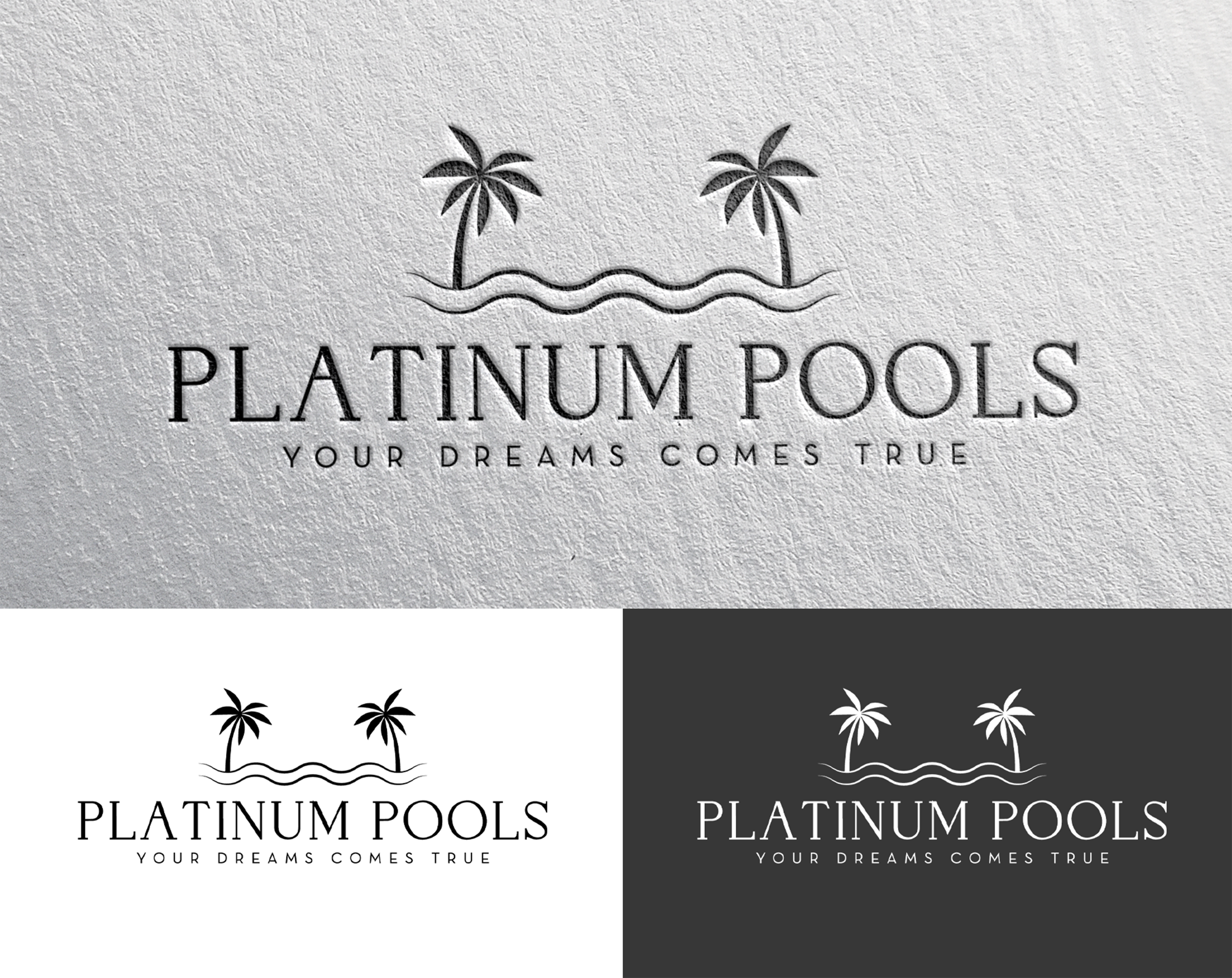 Logo Design by Rickyy for PLATINUMPOOLS | Design #36251584