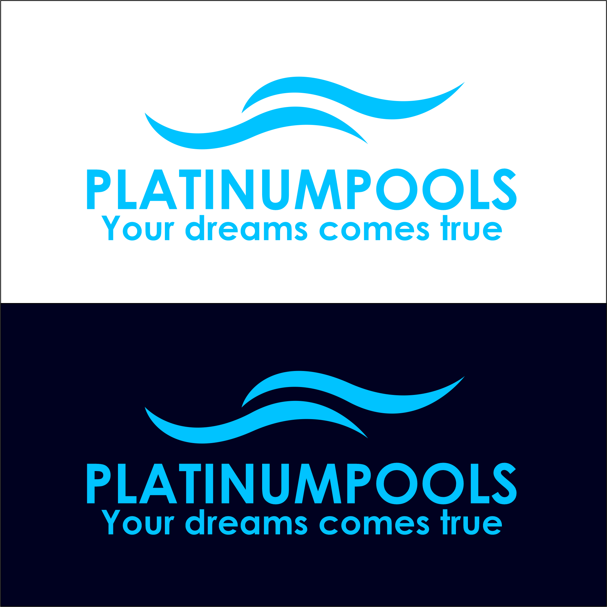 Logo Design by SimonTok 2 for PLATINUMPOOLS | Design #36252900