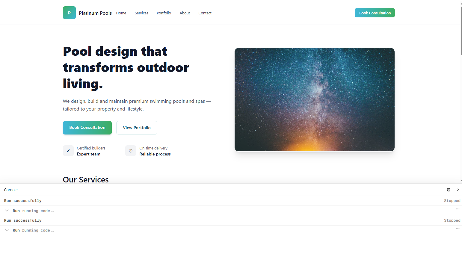 Wordpress Design by ARZone for PLATINUMPOOLS | Design #36254147