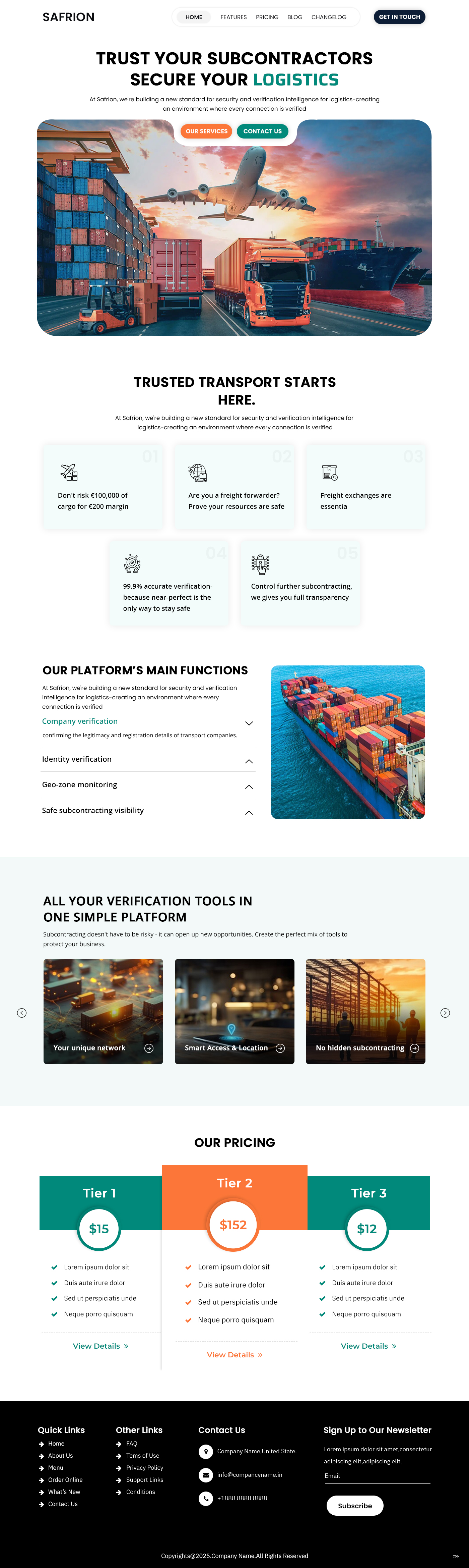 Web Design by pb for One Logistics Sp. Z O.O. Sp. k | Design #36265054