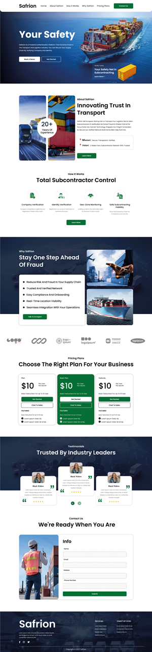 Web Design by victipedia for One Logistics Sp. Z O.O. Sp. k | Design: #36267144