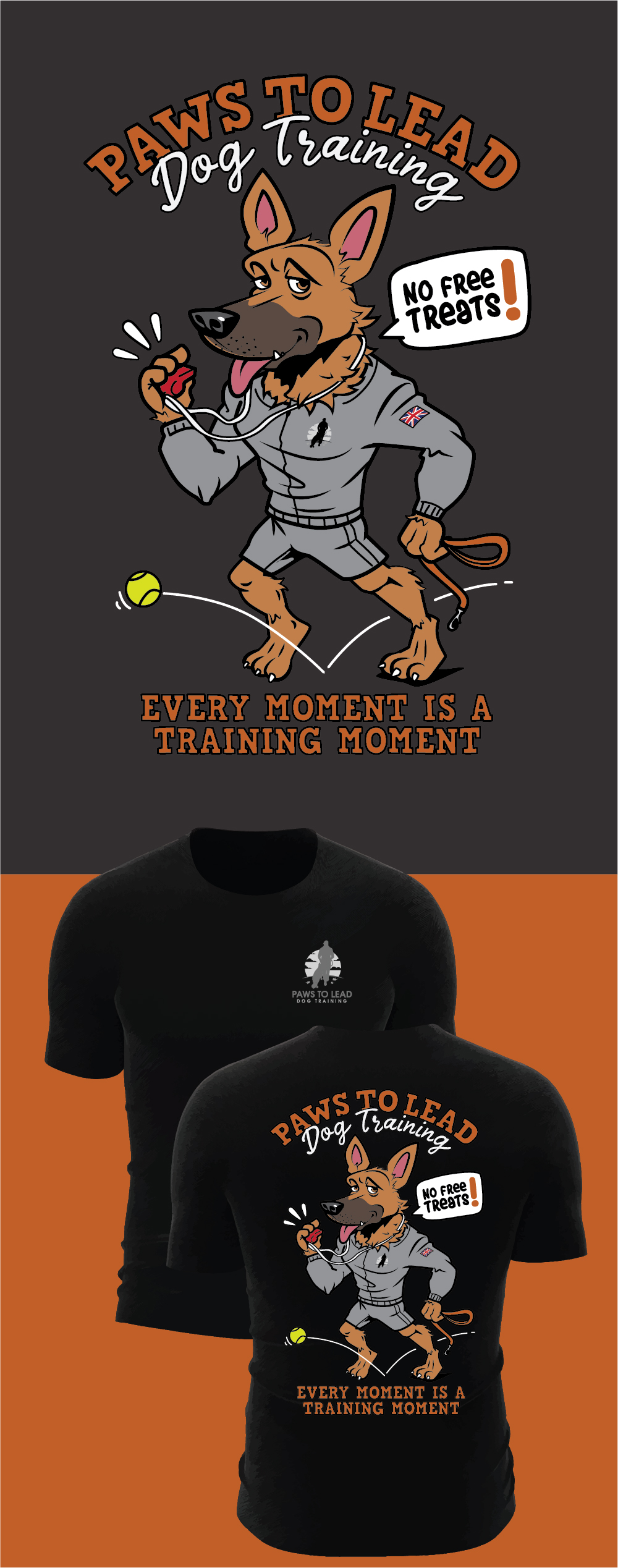 T-shirt Design by ally designs for Paws to Lead dog training LTD | Design #36263390