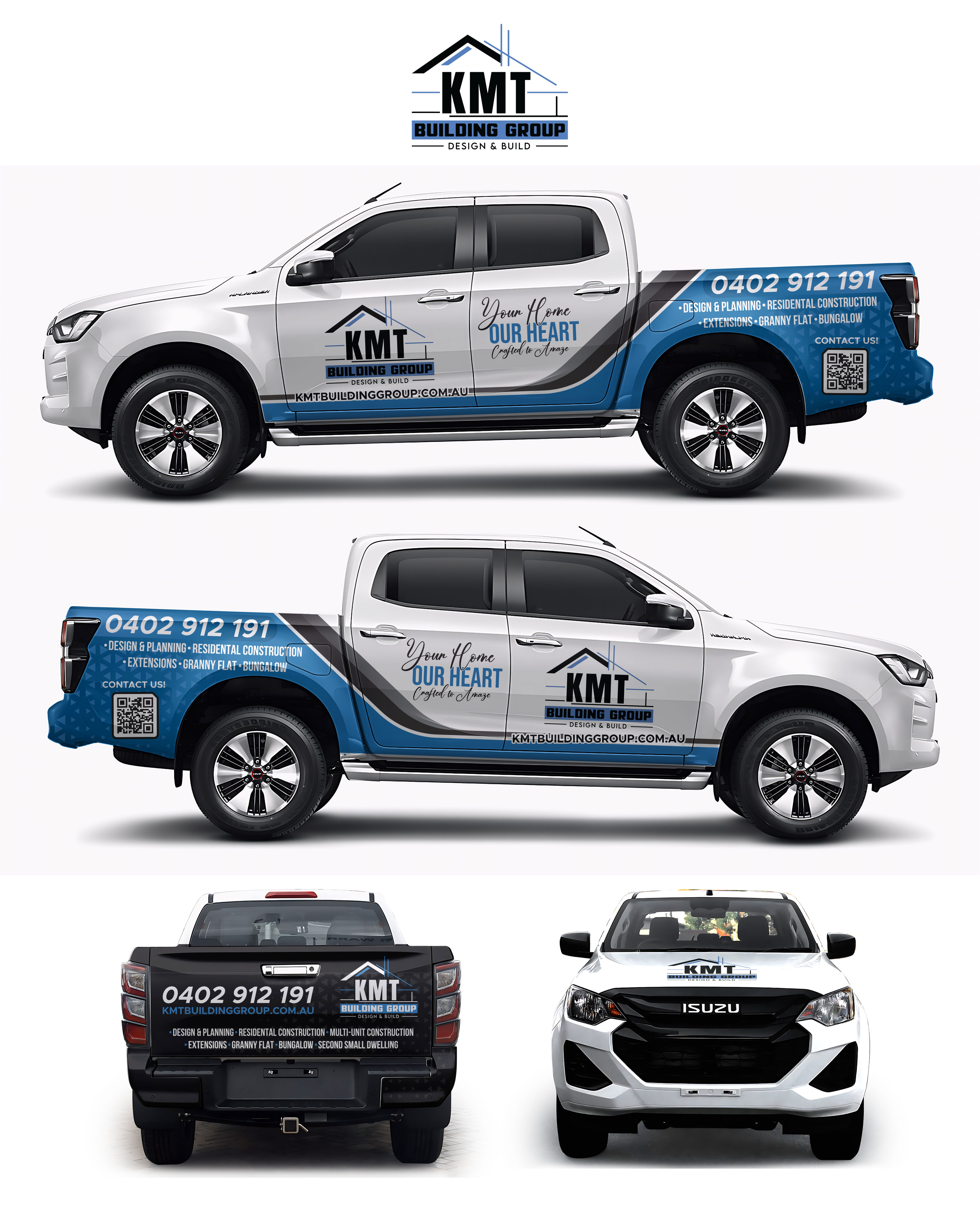 Car Wrap-Design von White Diary für KMT Building Group Pty Ltd | Design #36256288