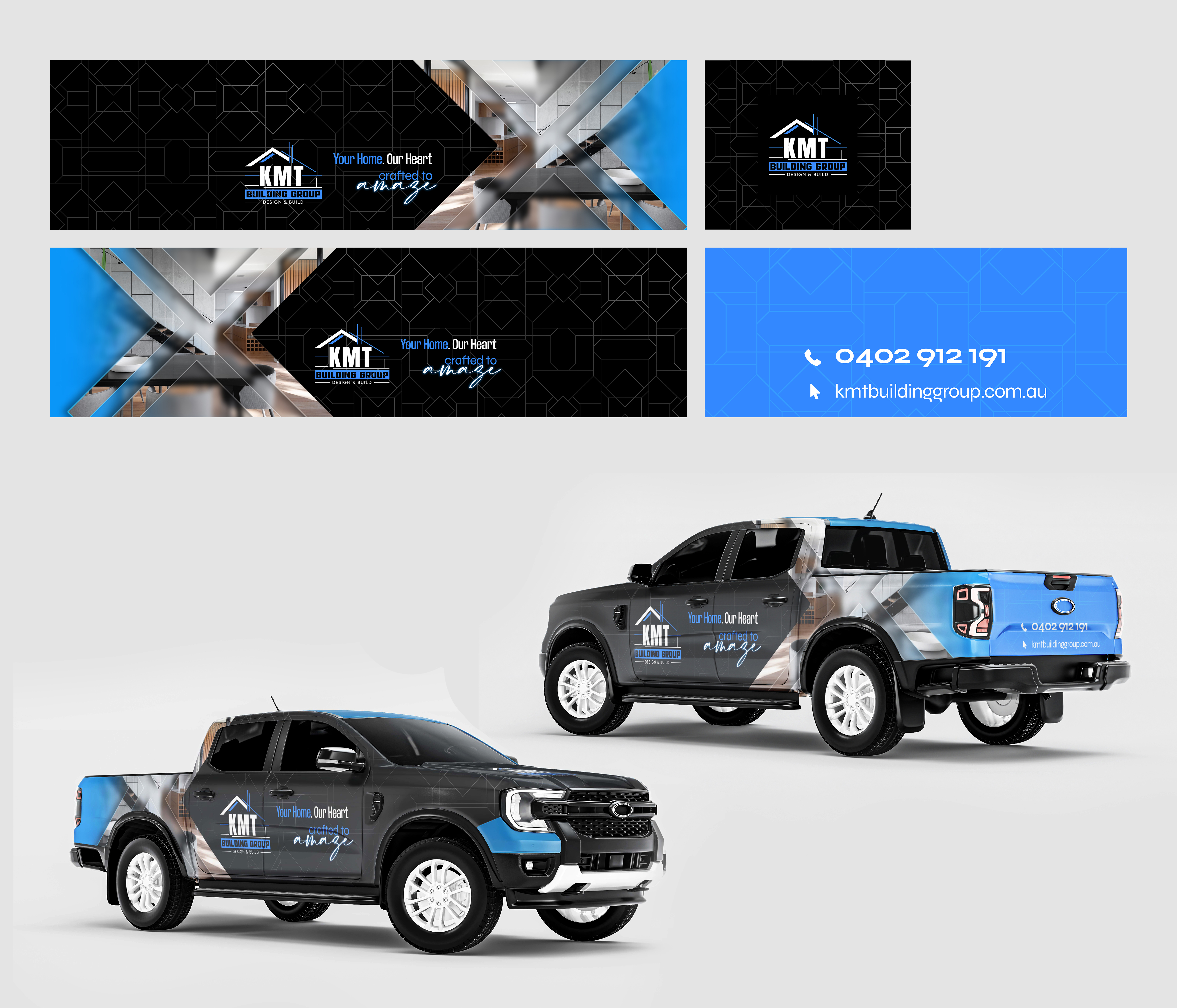 Car Wrap Design by Graphic Guy for KMT Building Group Pty Ltd | Design #36257755