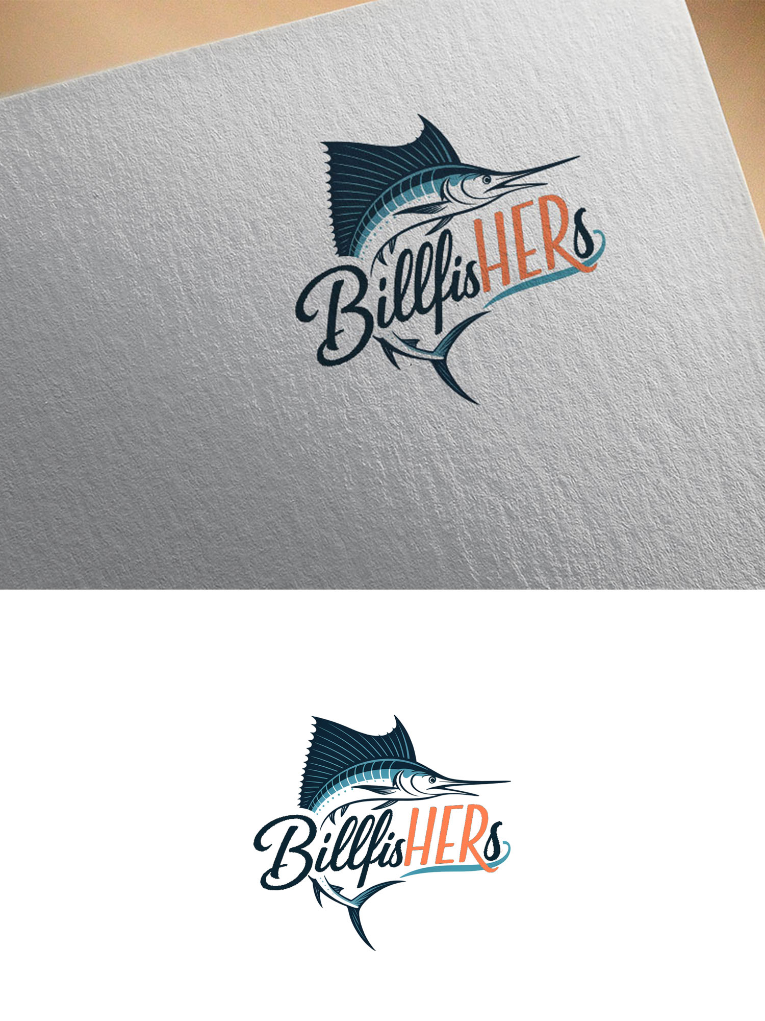 Logo Design by Olivia Marie Smith for BillfisHERs | Design #36273912