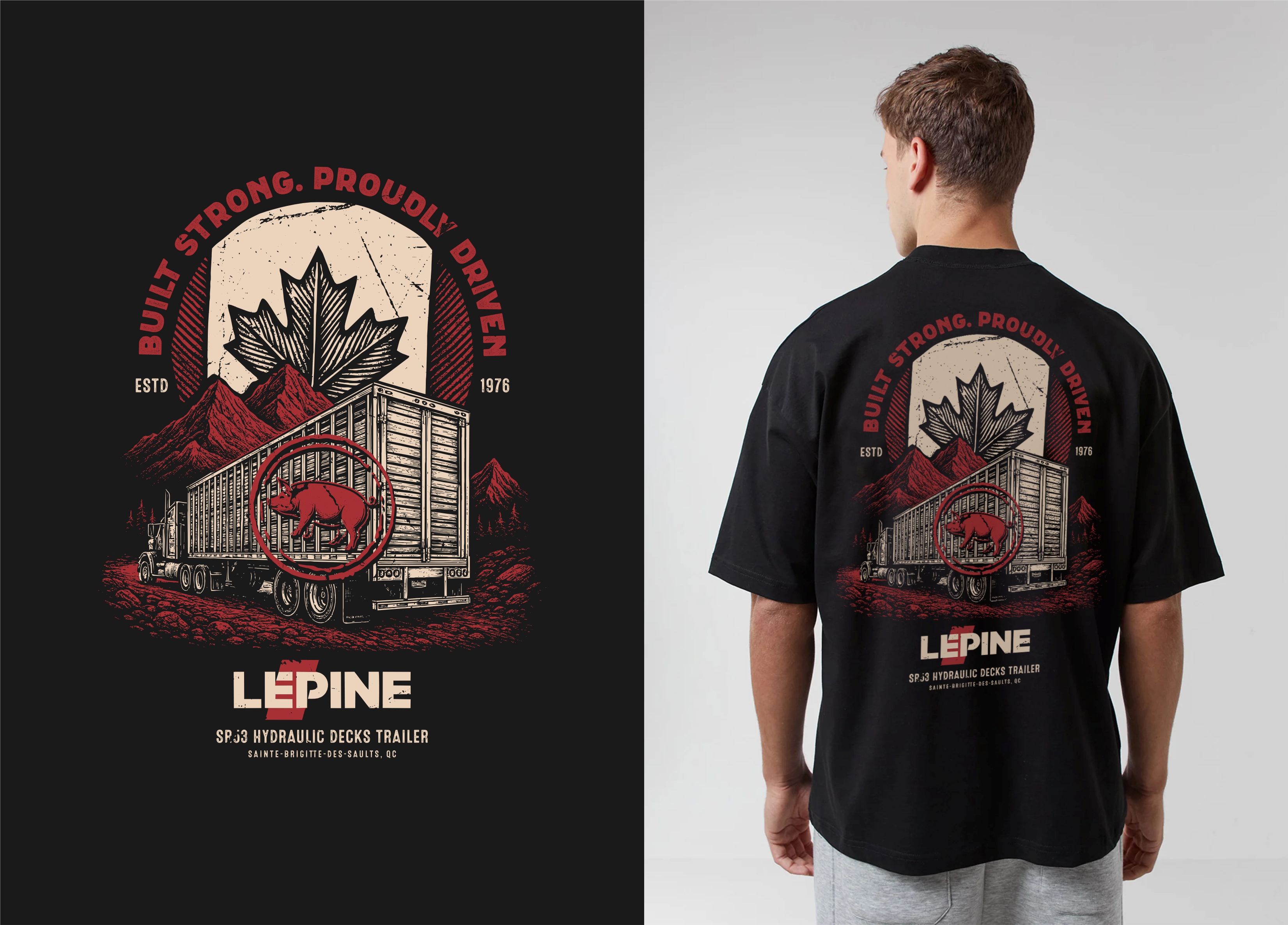Diseño de Camiseta por DoppelGanger Studio para Machinerie Lepine | Diseño #36269032