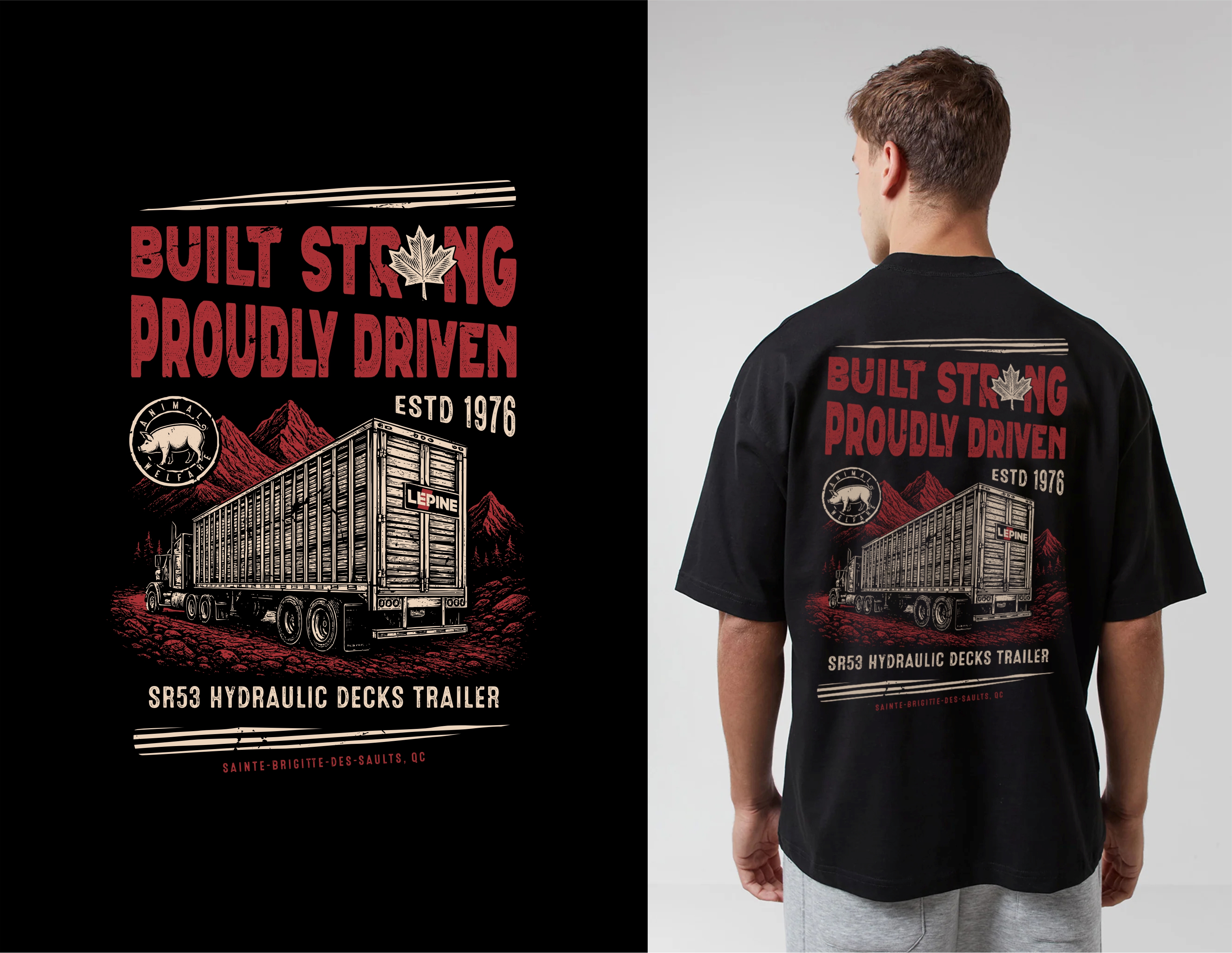 Diseño de Camiseta por DoppelGanger Studio para Machinerie Lepine | Diseño #36277359