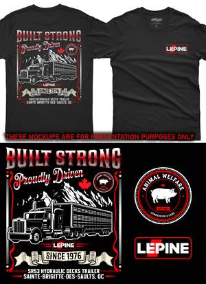 T-shirt Design by Nasima Ak for Machinerie Lepine | Design: #36286420