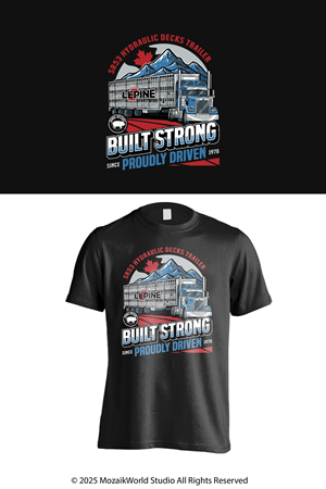 T-shirt Design by Mozaikworld Studio for Machinerie Lepine | Design: #36298900