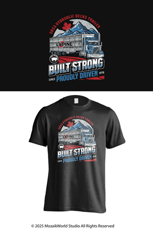 T-shirt Design by Mozaikworld Studio for Machinerie Lepine | Design: #36299023