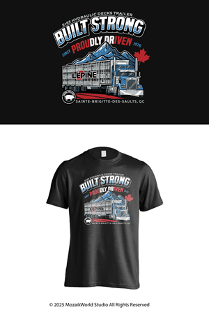 T-shirt Design by Mozaikworld Studio for Machinerie Lepine | Design: #36299246