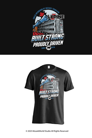 T-shirt Design by Mozaikworld Studio for Machinerie Lepine | Design: #36305562