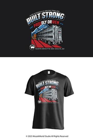 T-shirt Design by Mozaikworld Studio for Machinerie Lepine | Design: #36319606