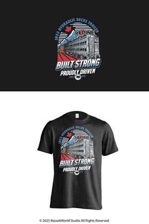 T-shirt Design by Mozaikworld Studio for Machinerie Lepine | Design: #36327620