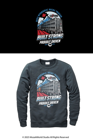 T-shirt Design by Mozaikworld Studio for Machinerie Lepine | Design: #36351377