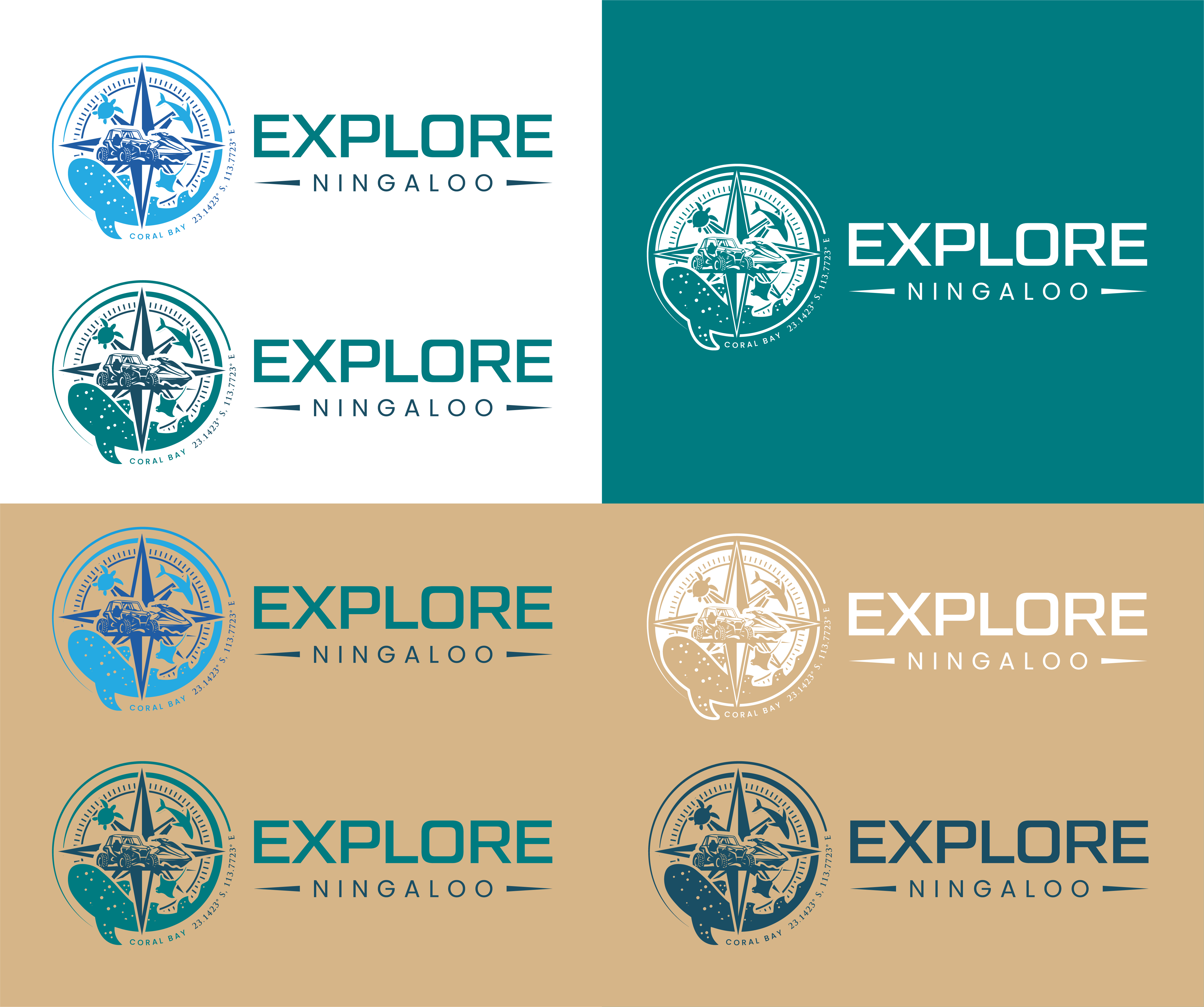 Logo Design by John Mark Arts for Explore Ningaloo  | Design #36323050