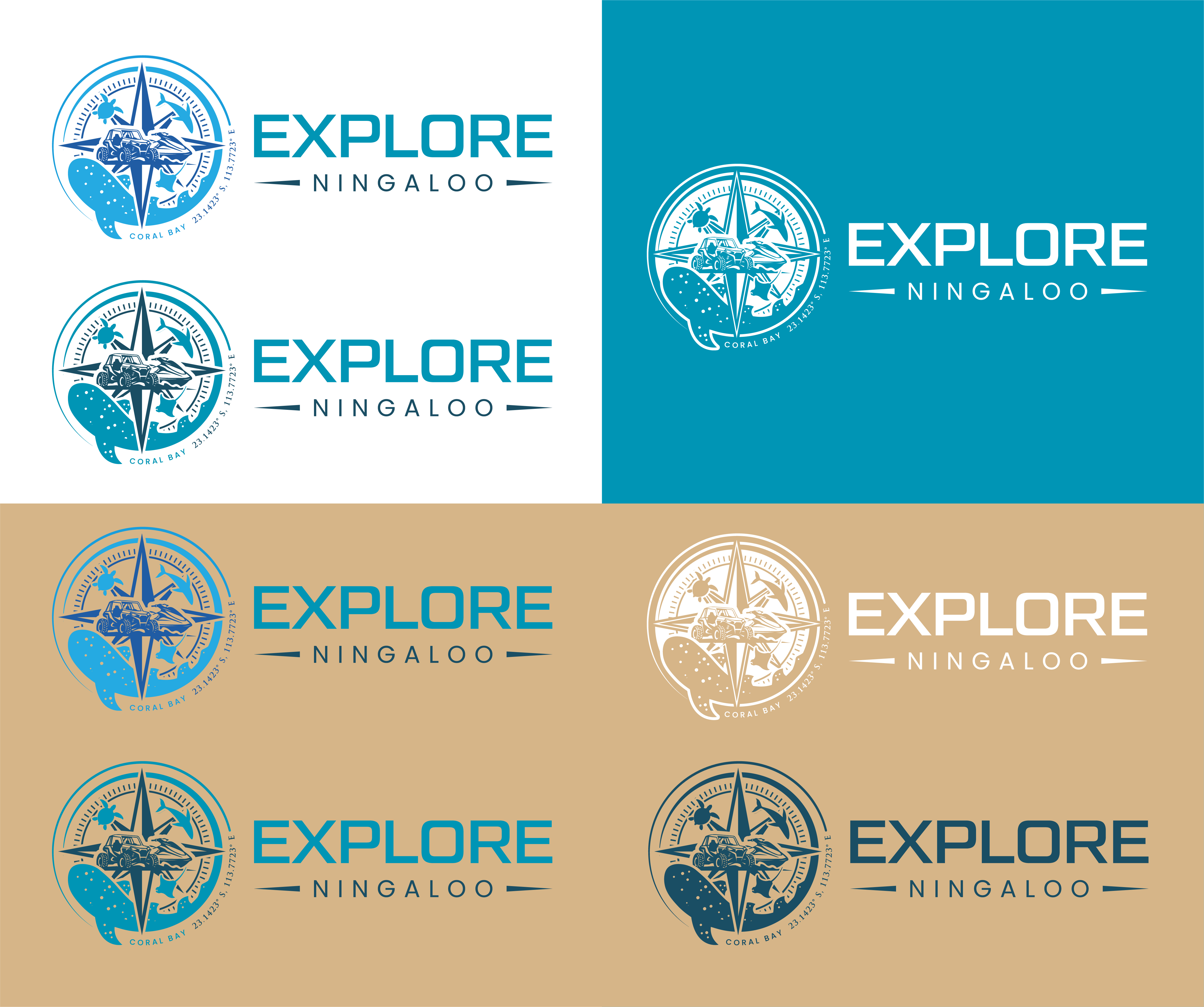 Logo Design by John Mark Arts for Explore Ningaloo  | Design #36323099