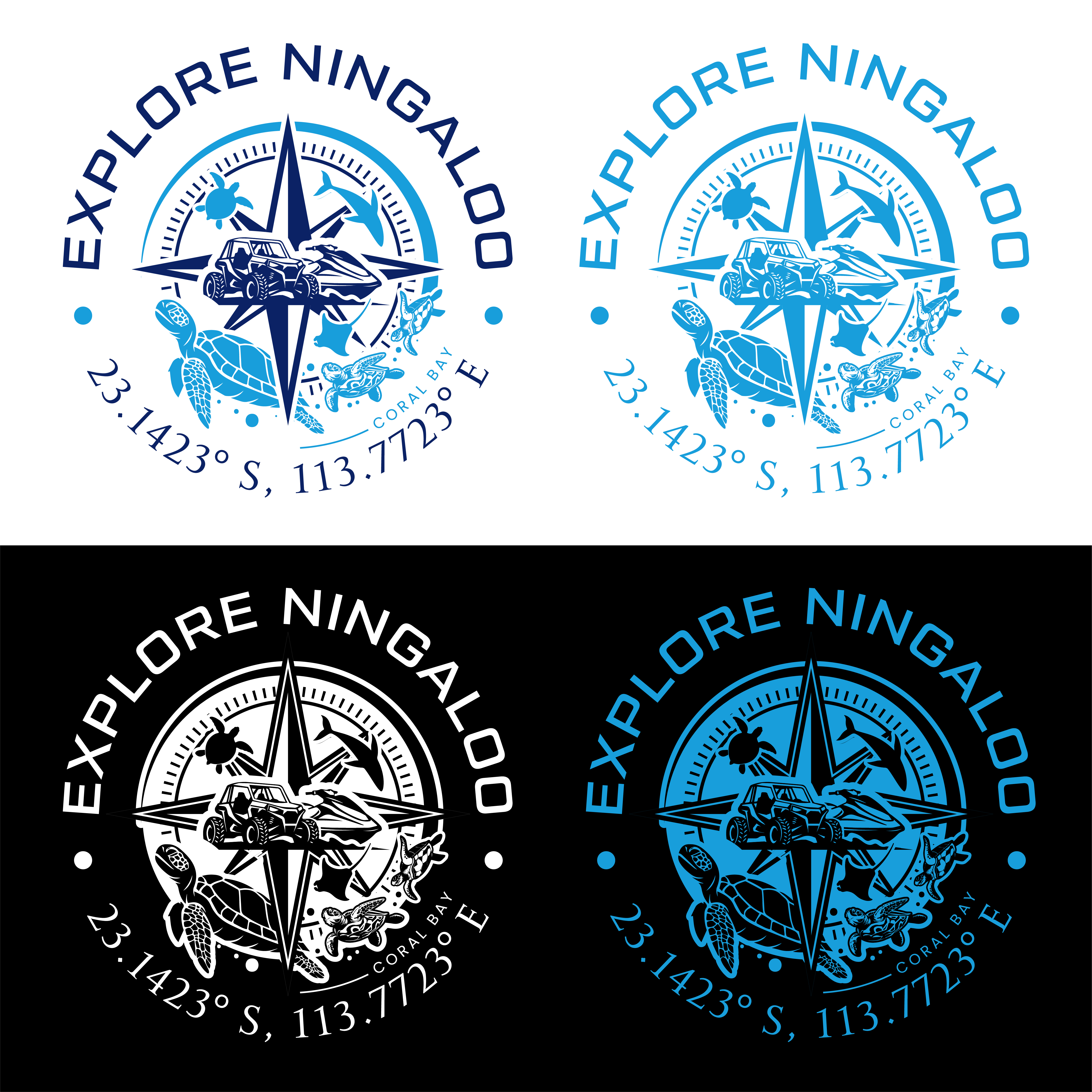 Logo Design by John Mark Arts for Explore Ningaloo  | Design #36411762