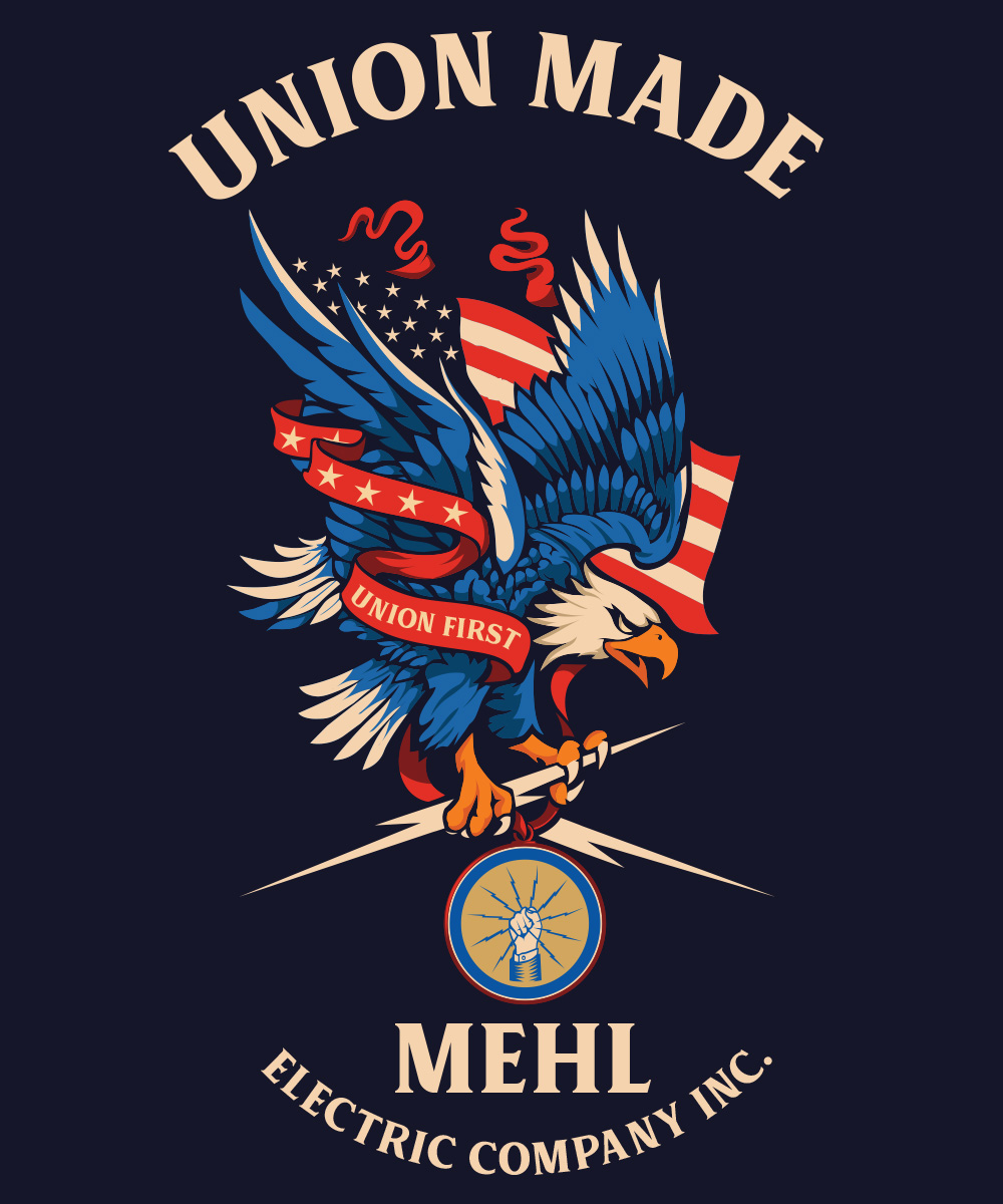 Diseño de Camiseta por StudioD™ para Mehl Electric Company, Inc. | Diseño #36278212