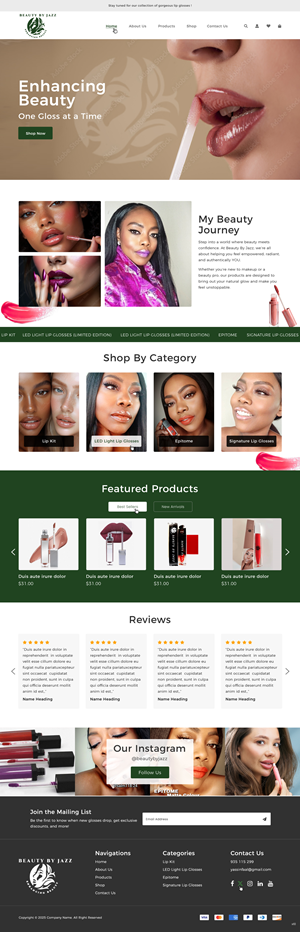 Web Design by pb for this project | Design: #36279313