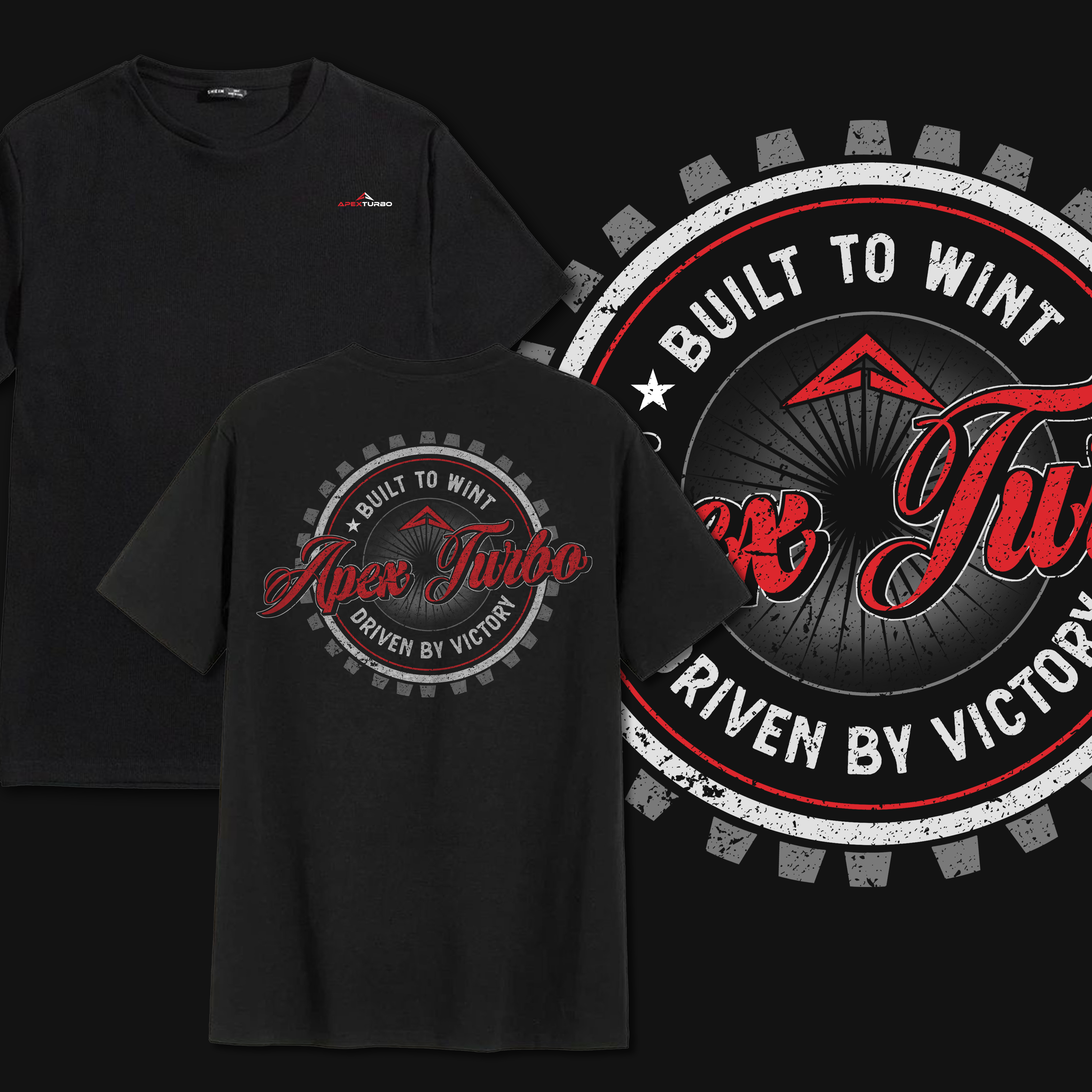 T-shirt Design by Fortunate Studio for ApexTurbo LLC | Design #36269206