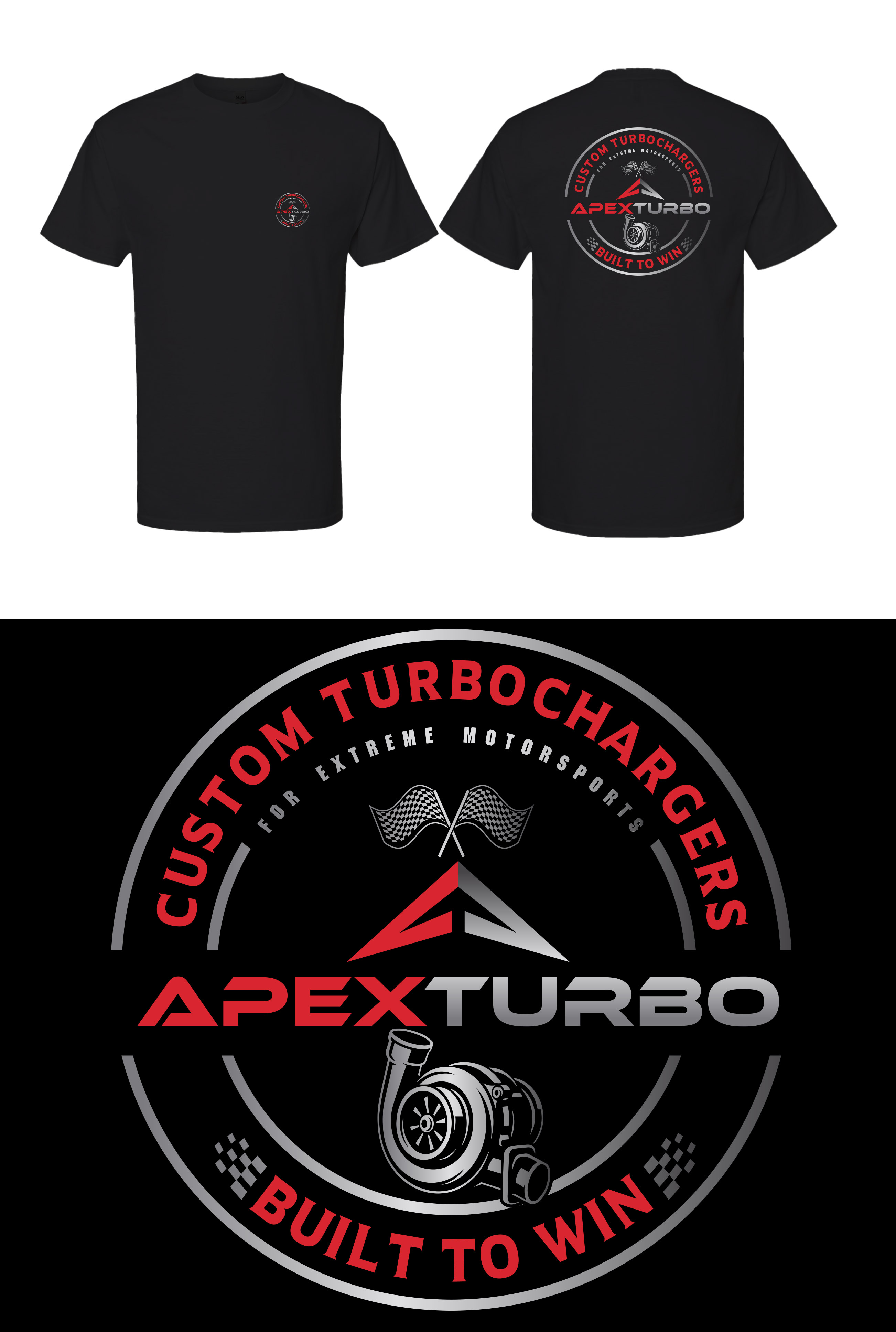 T-shirt Design by KickArt for ApexTurbo LLC | Design #36285915