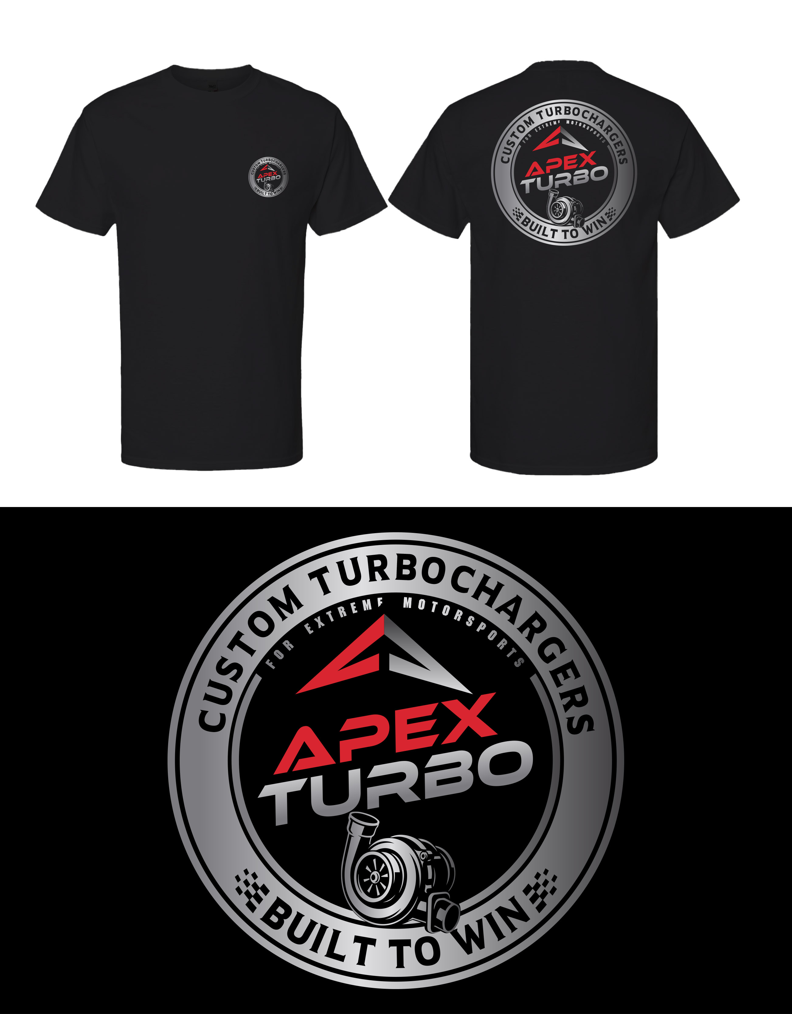 T-shirt Design by KickArt for ApexTurbo LLC | Design #36286209