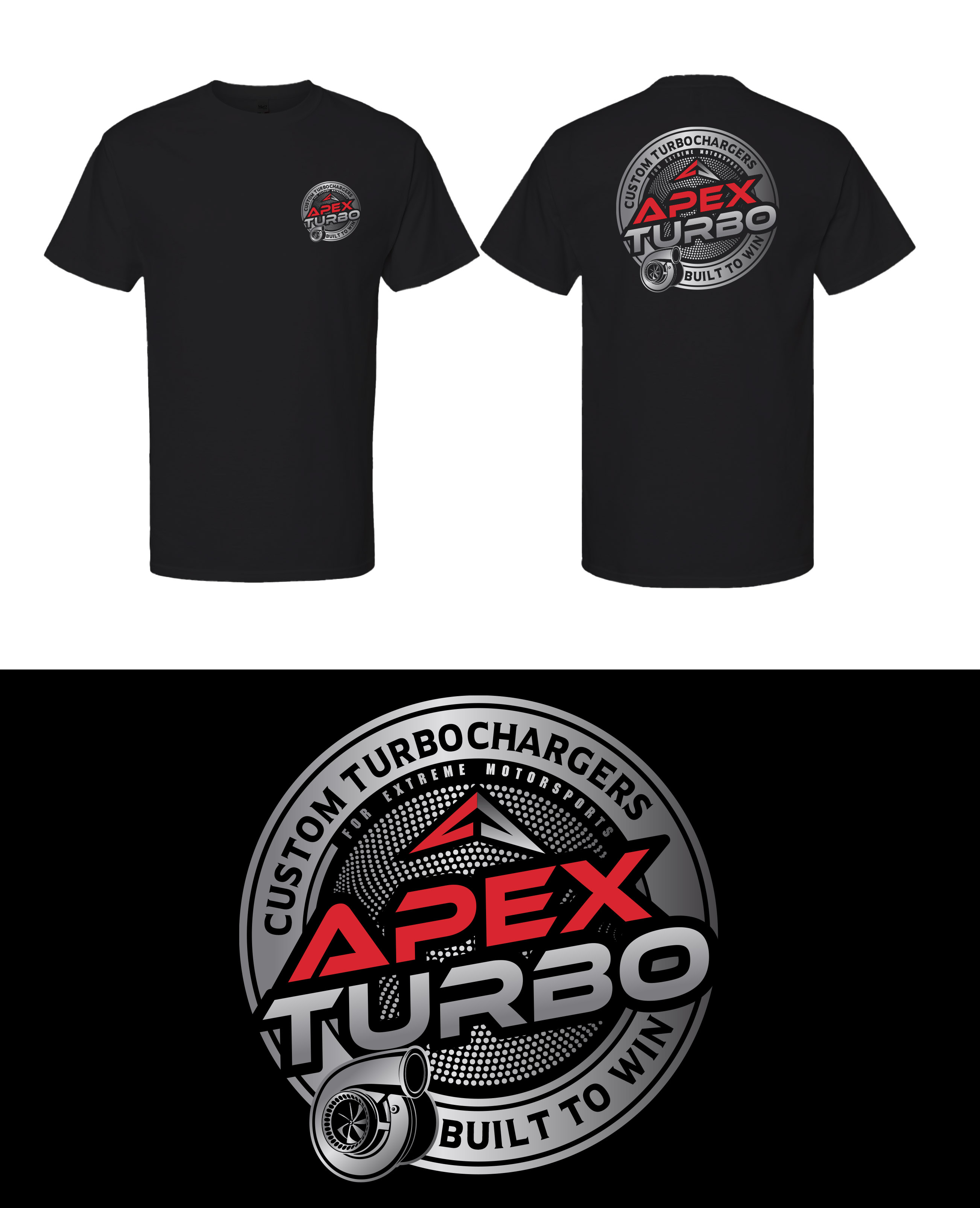 T-shirt Design by KickArt for ApexTurbo LLC | Design #36286511