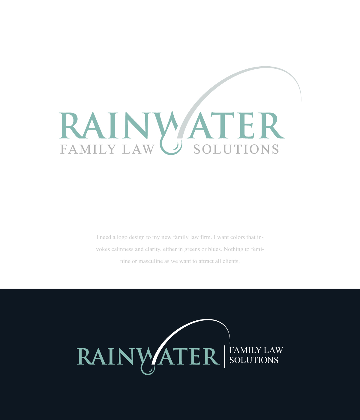Logo Design by Farhad Kreative for Rainwater Family Law Solutions, APC | Design #36269609