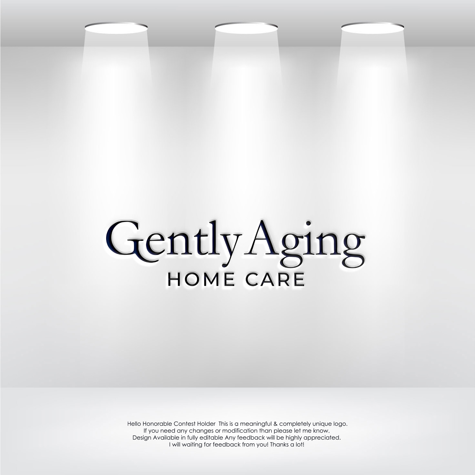 Logo Design by LogoEon for Gently Aging Home Care, inc. | Design #36269646