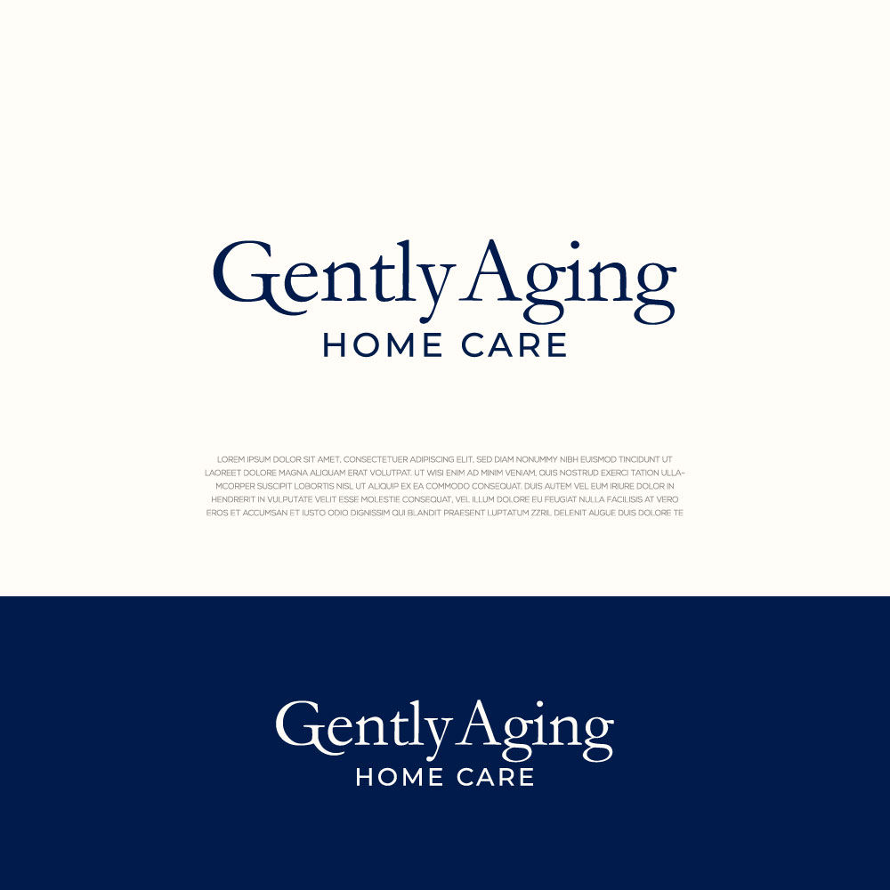Logo Design by LogoEon for Gently Aging Home Care, inc. | Design #36269647