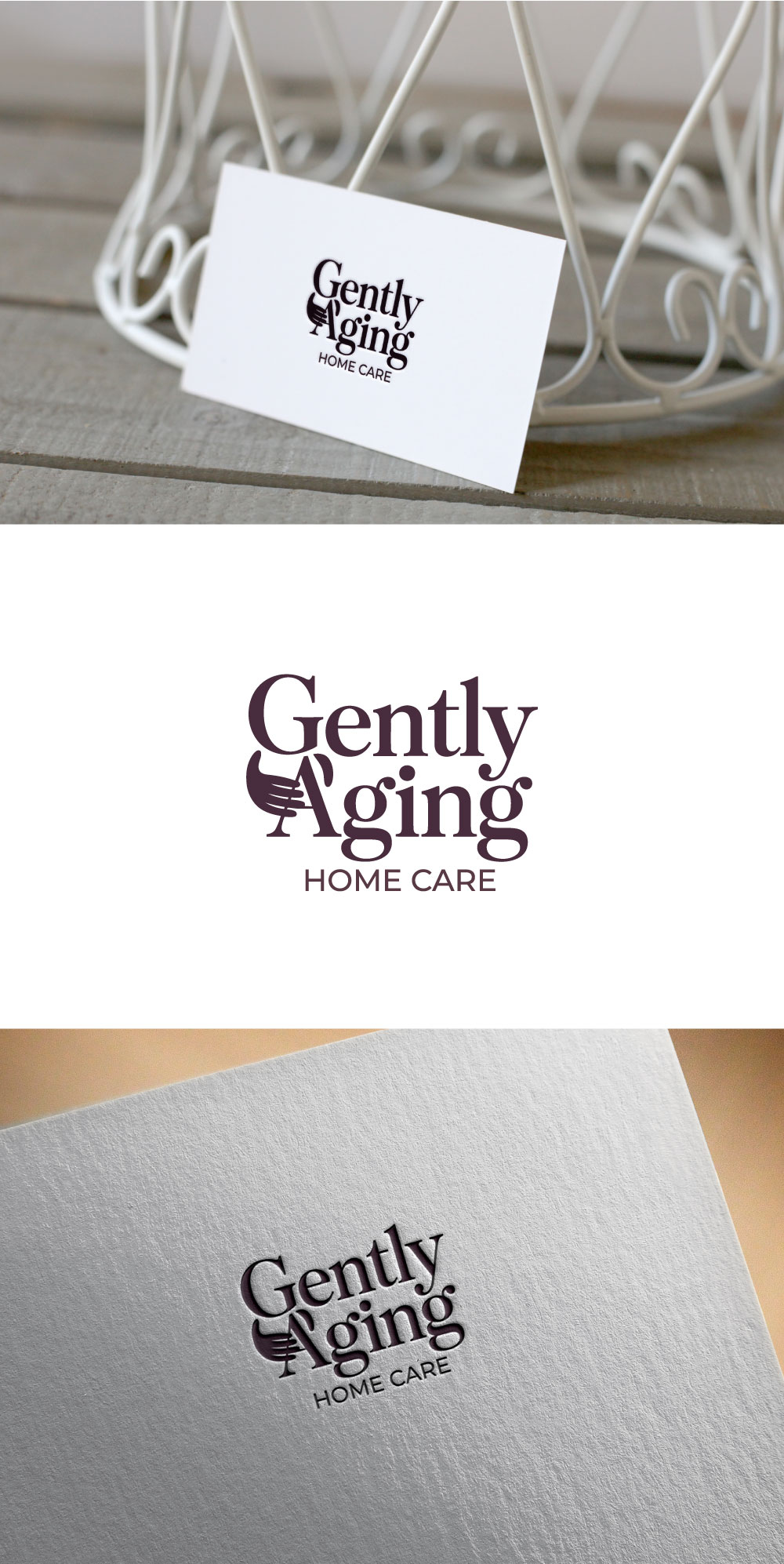Logo Design by KING JM for Gently Aging Home Care, inc. | Design #36277108