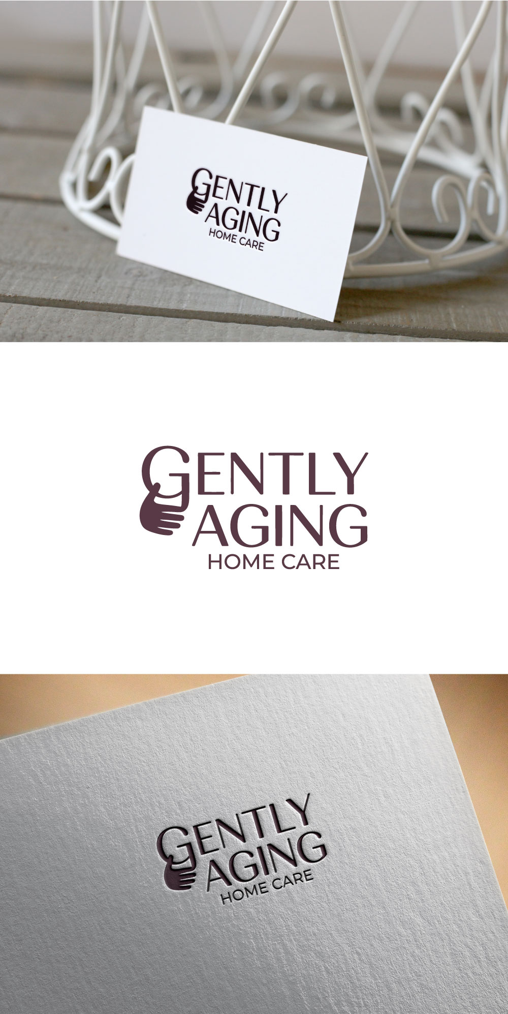 Logo Design by KING JM for Gently Aging Home Care, inc. | Design #36277110