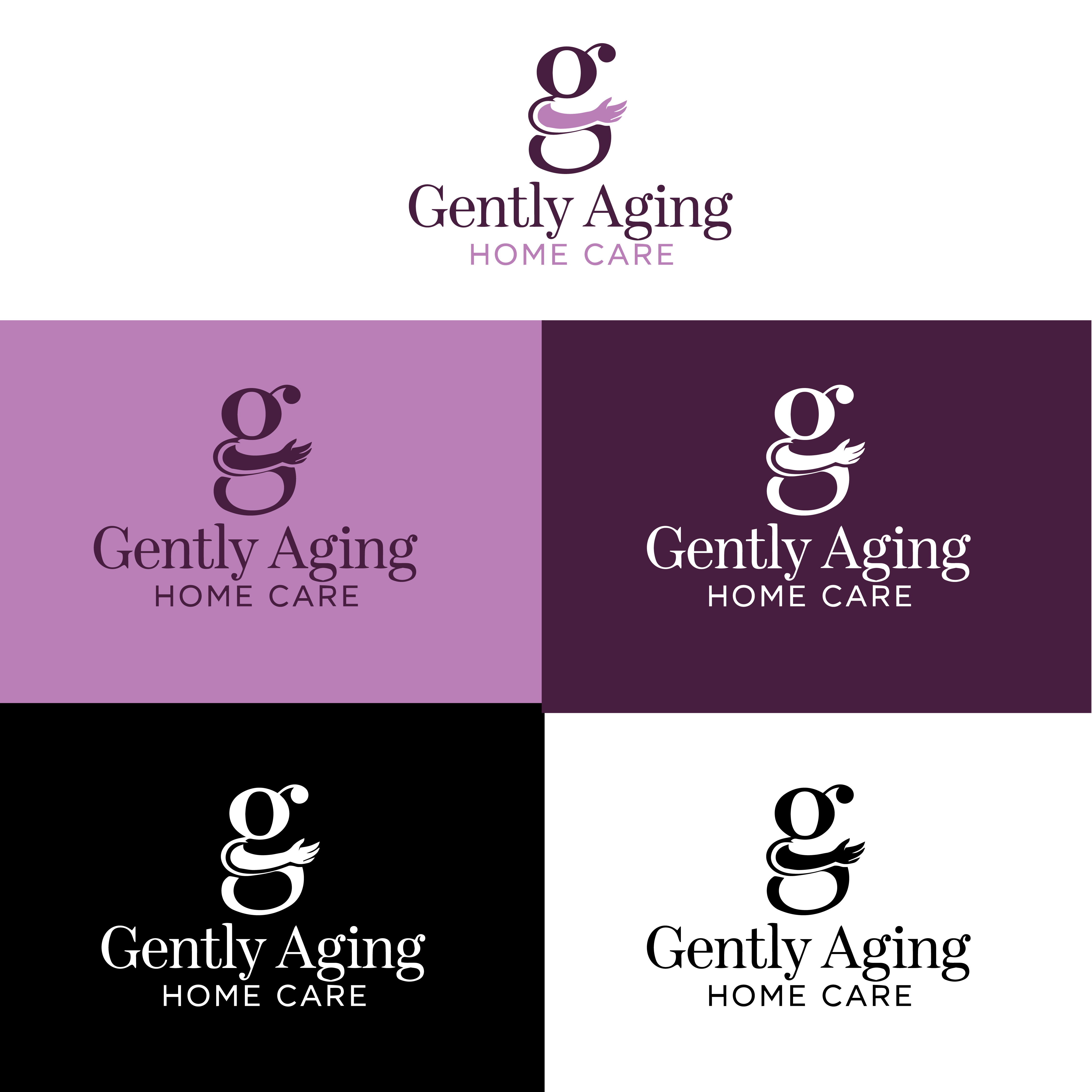 Logo Design by Shariqology for Gently Aging Home Care, inc. | Design #36283605