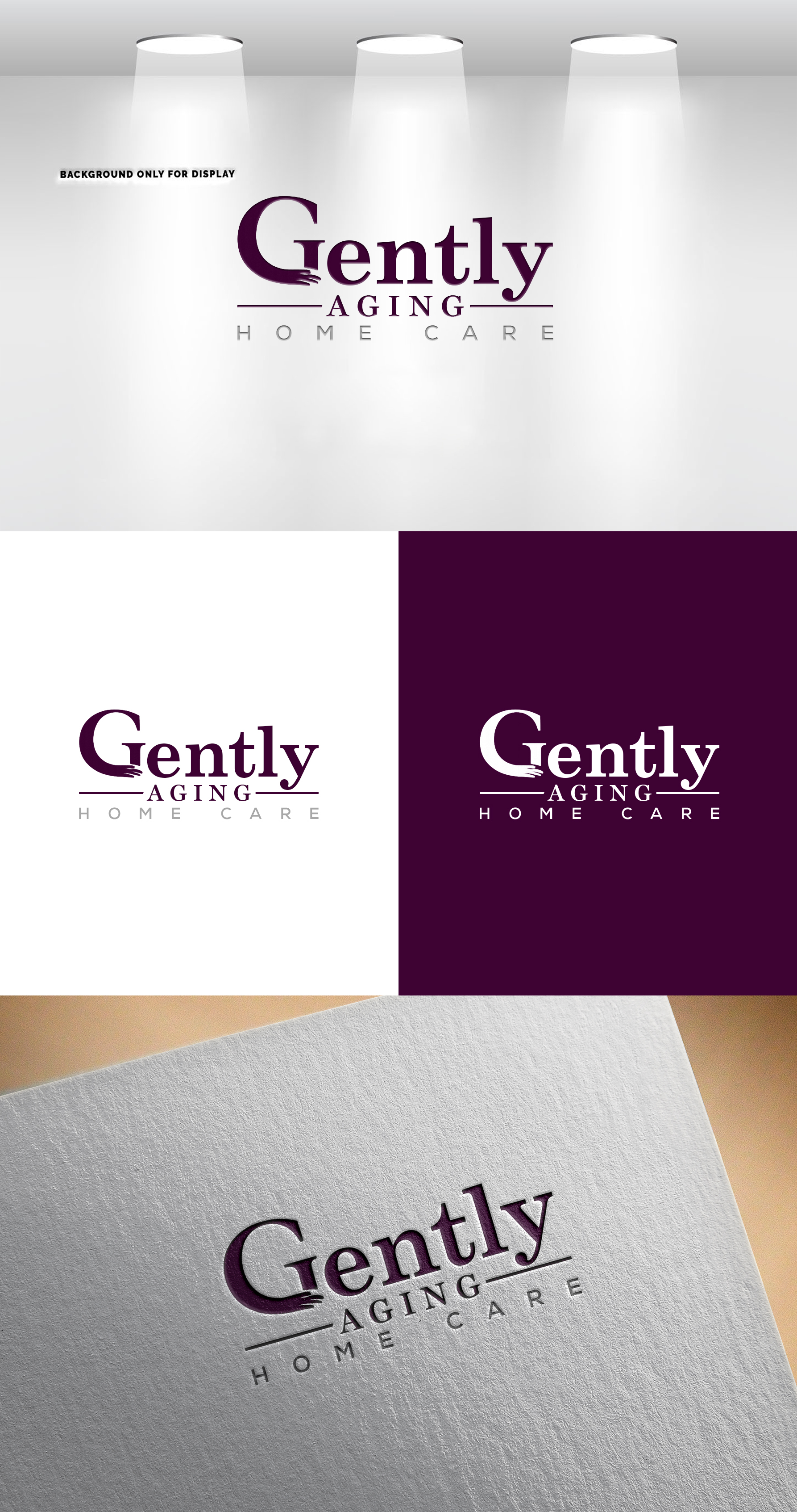 Logo Design by Rahmina for Gently Aging Home Care, inc. | Design #36274807